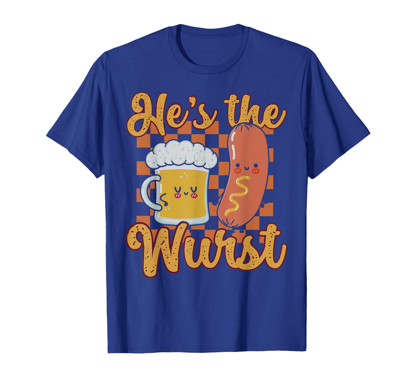 Oktoberfest German Drinking He's The Wurst Couple Matching T-Shirt