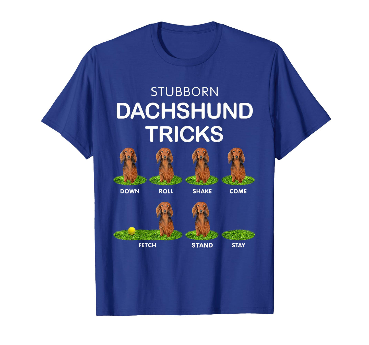 Thick Headed Dog - Funny Long Hair Dachshund for Christmas T-Shirt