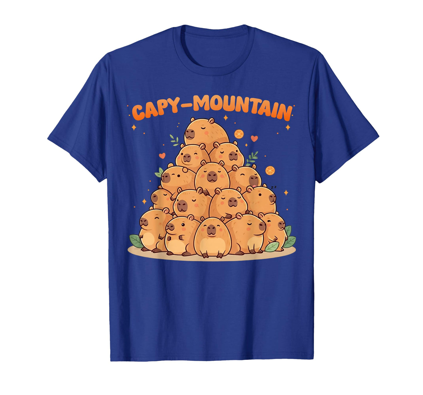 Cozy Capy-Mountain Cute Capybara Lovers Outfit T-Shirt