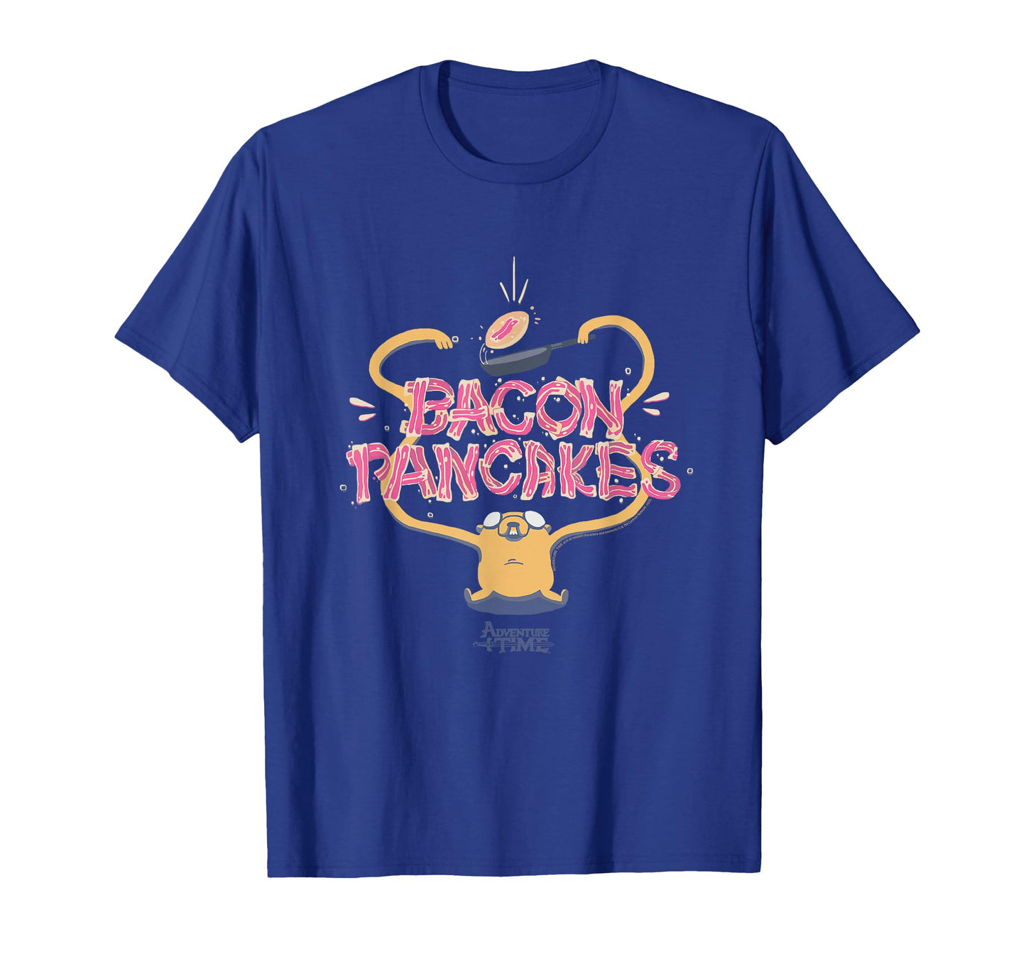 Adventure Time Jake Bacon Pancakes Cartoon T-Shirt