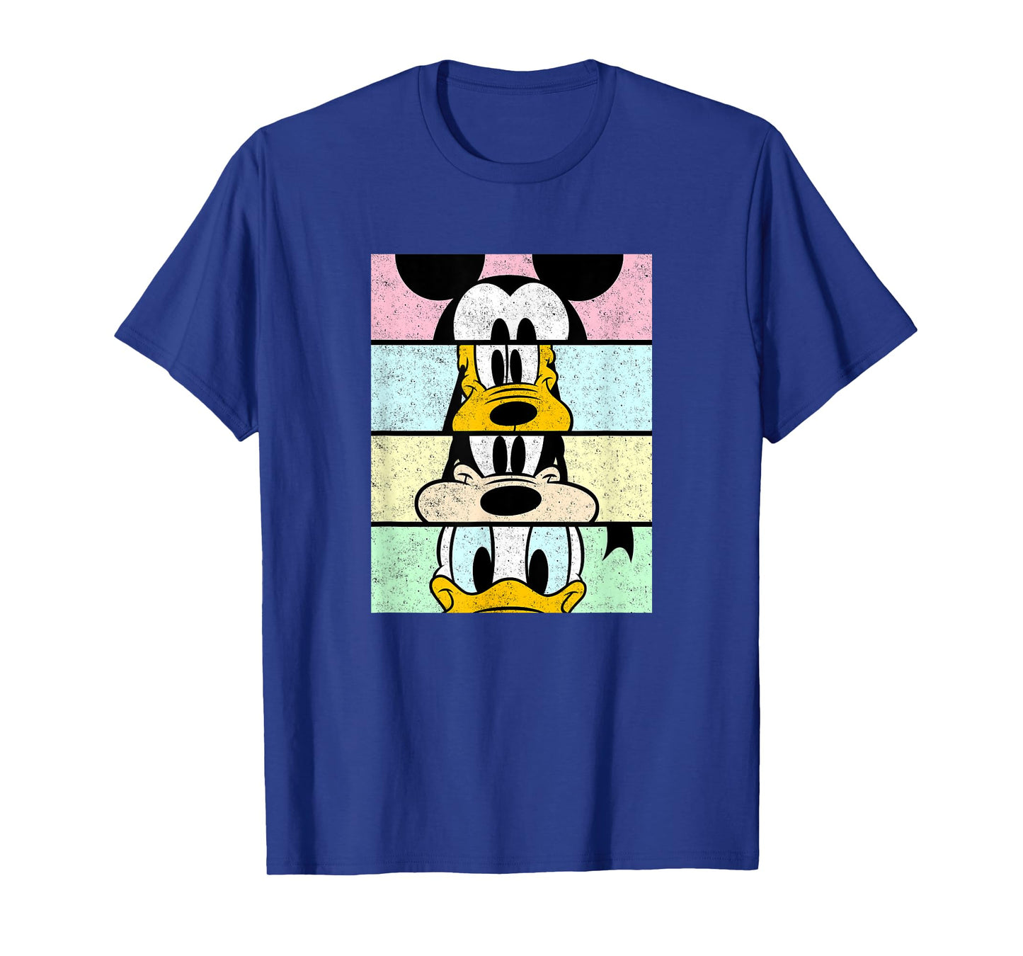 Disney Mickey And Friends Group Comic Panels Distressed T-Shirt