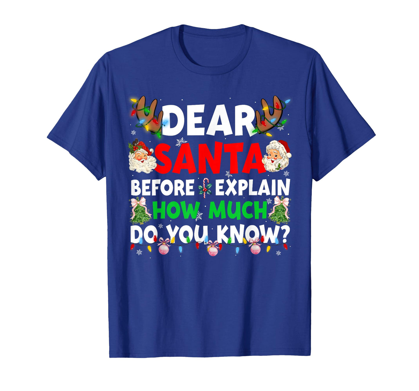 Christmas Dear Santa I Can Explain How Much Do You Know T-Shirt