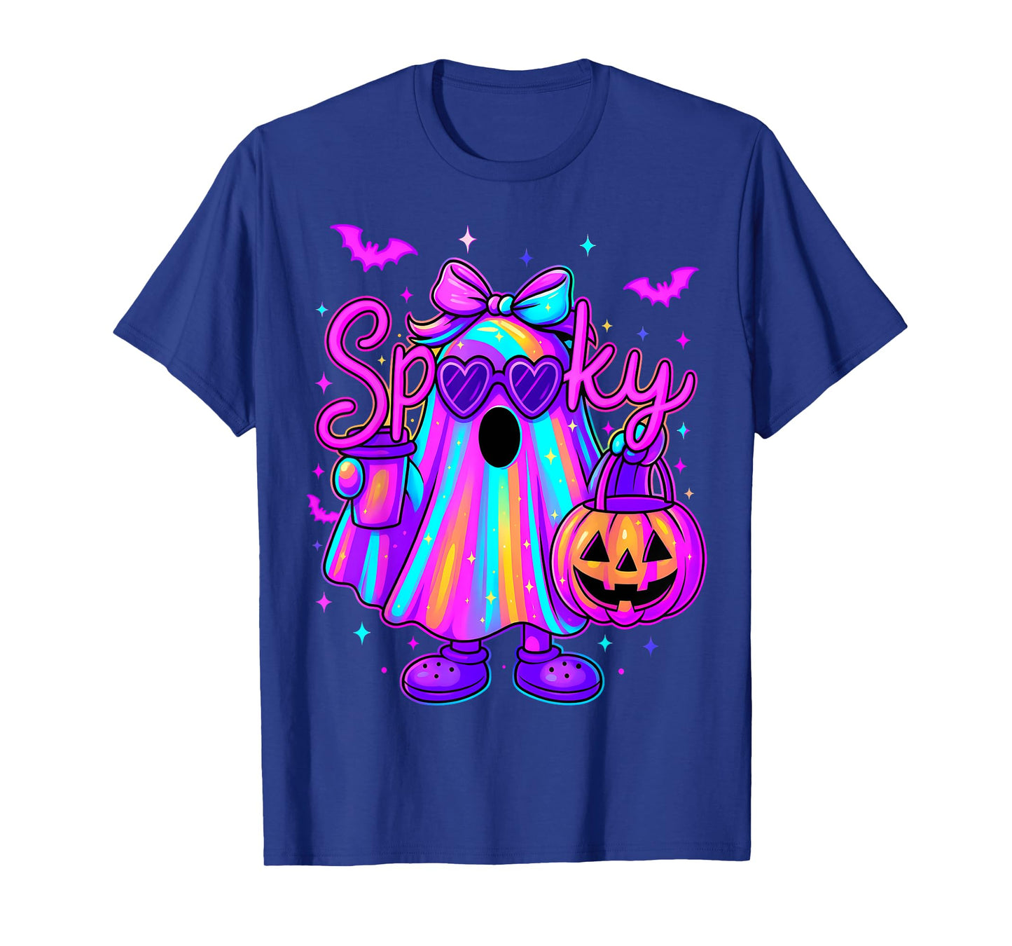 HUGvyn Halloween: Spooky Ghost Girl Pastel Pumpkin Trending T-Shirt