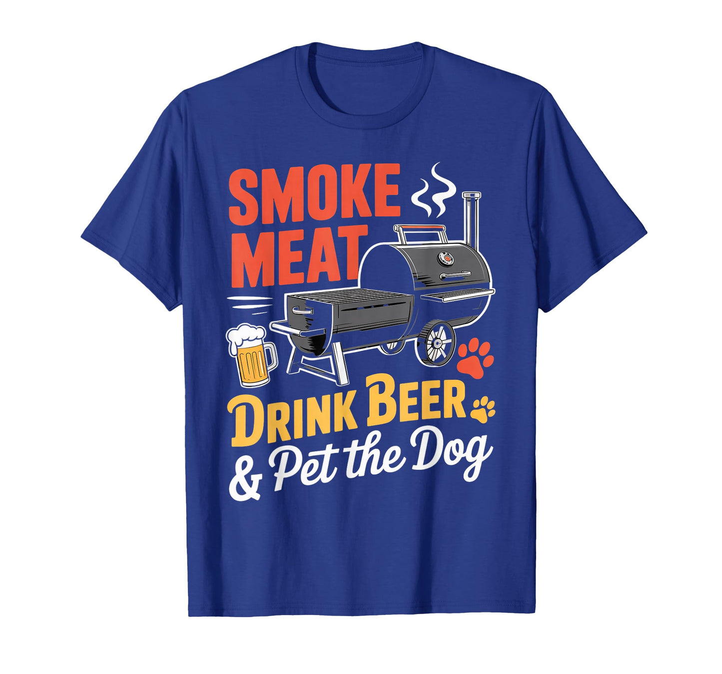 Drink Beer Pet Dog Grill Meat Smoking Grilling Meat Smoker T-Shirt