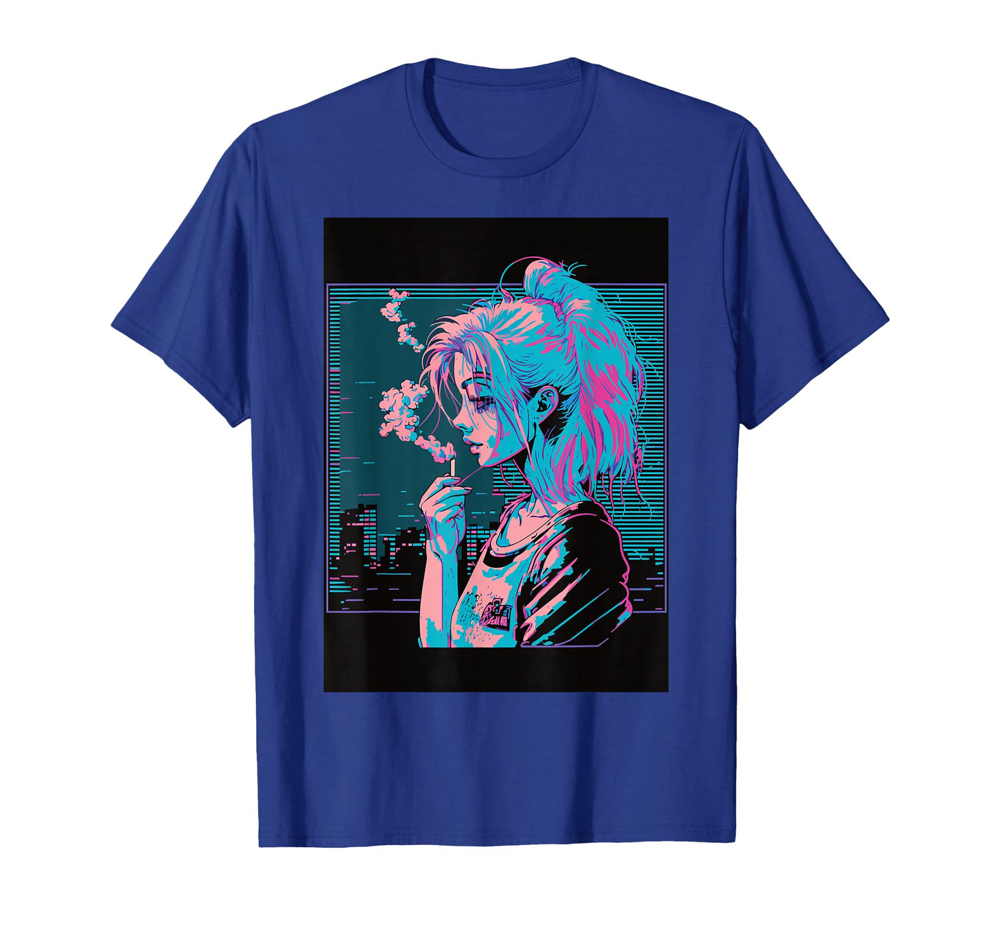 Japanese Vaporwave Sad Anime Girl Indie Aesthetic Otaku T-Shirt