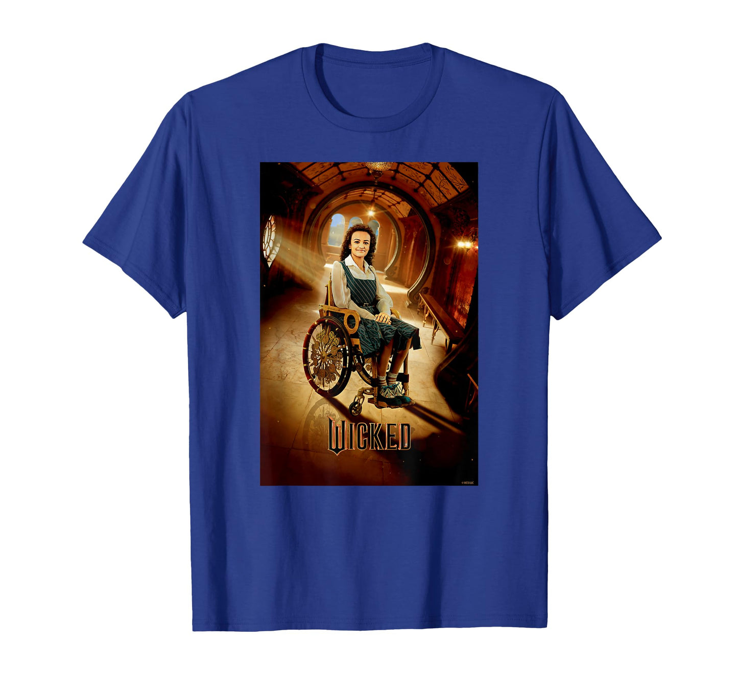 Wicked Unisex Adult Nessarose T-Shirt, Black, Small, Short Sleeve, Movie-Inspired Modern, Official Licensed Design