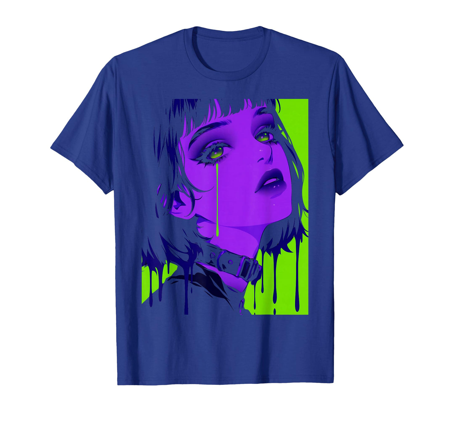 Cybergoth Cybercore Grunge Punk Goth Girl Alt Anime Manga T-Shirt