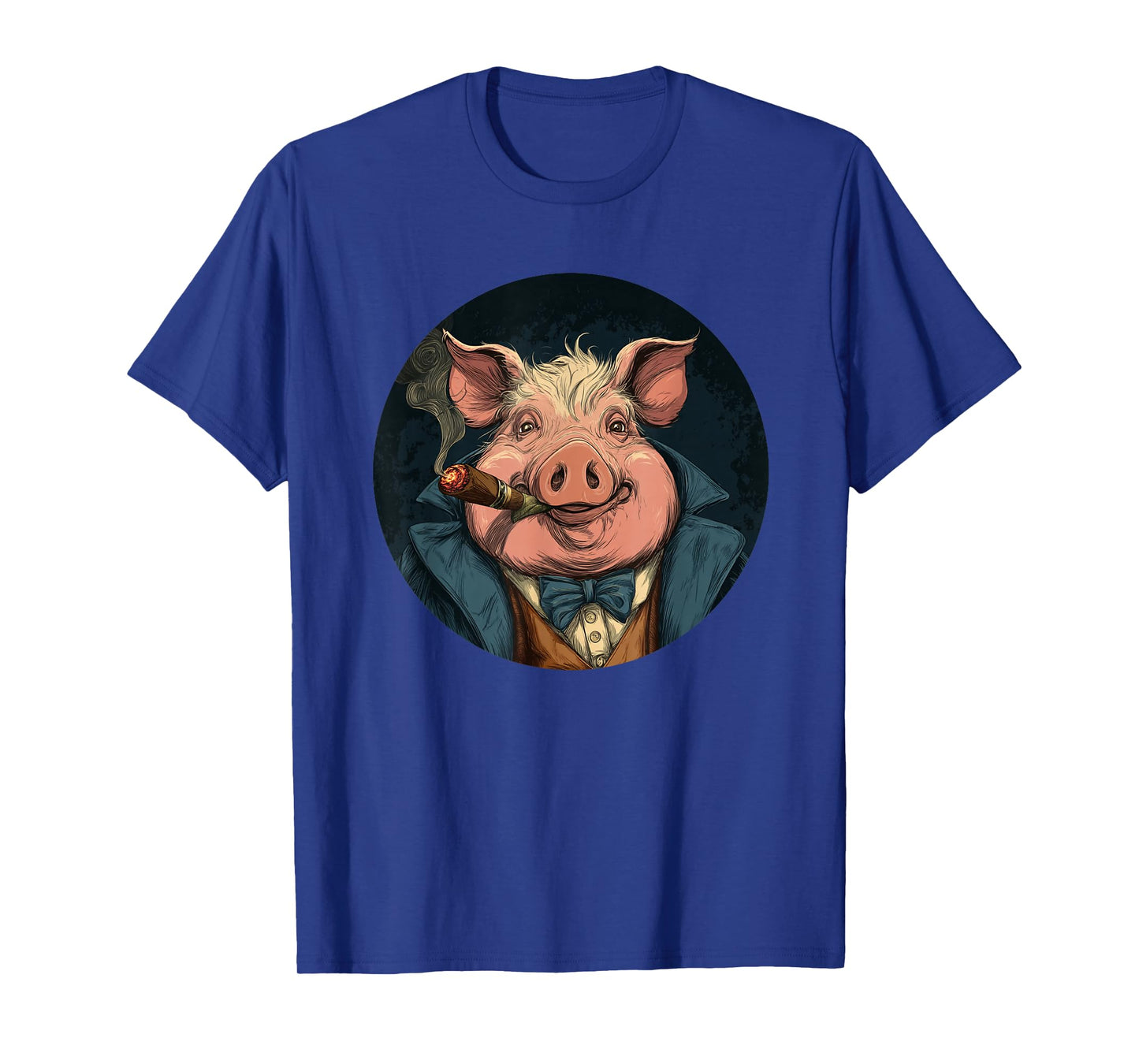 Funny Smoking Pig with Cigar Costume T-Shirt