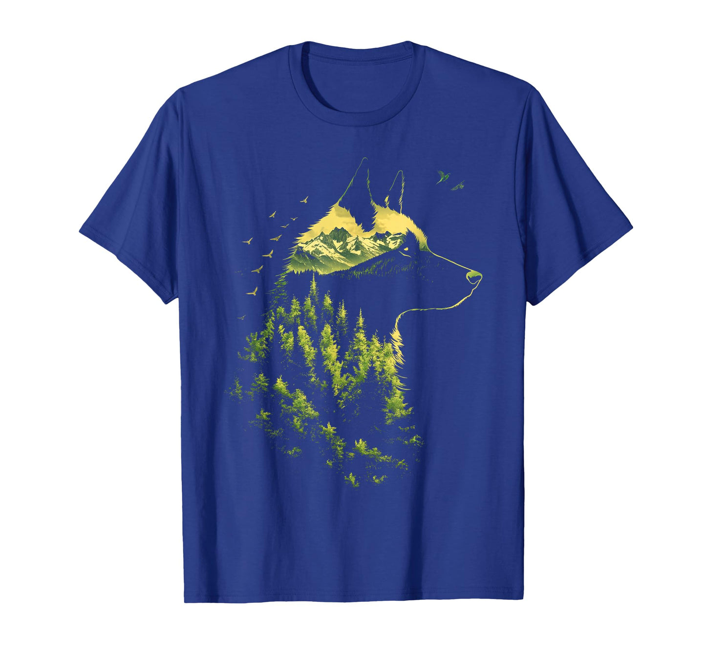 German Shepherd Mountain Hiking Camping T-Shirt