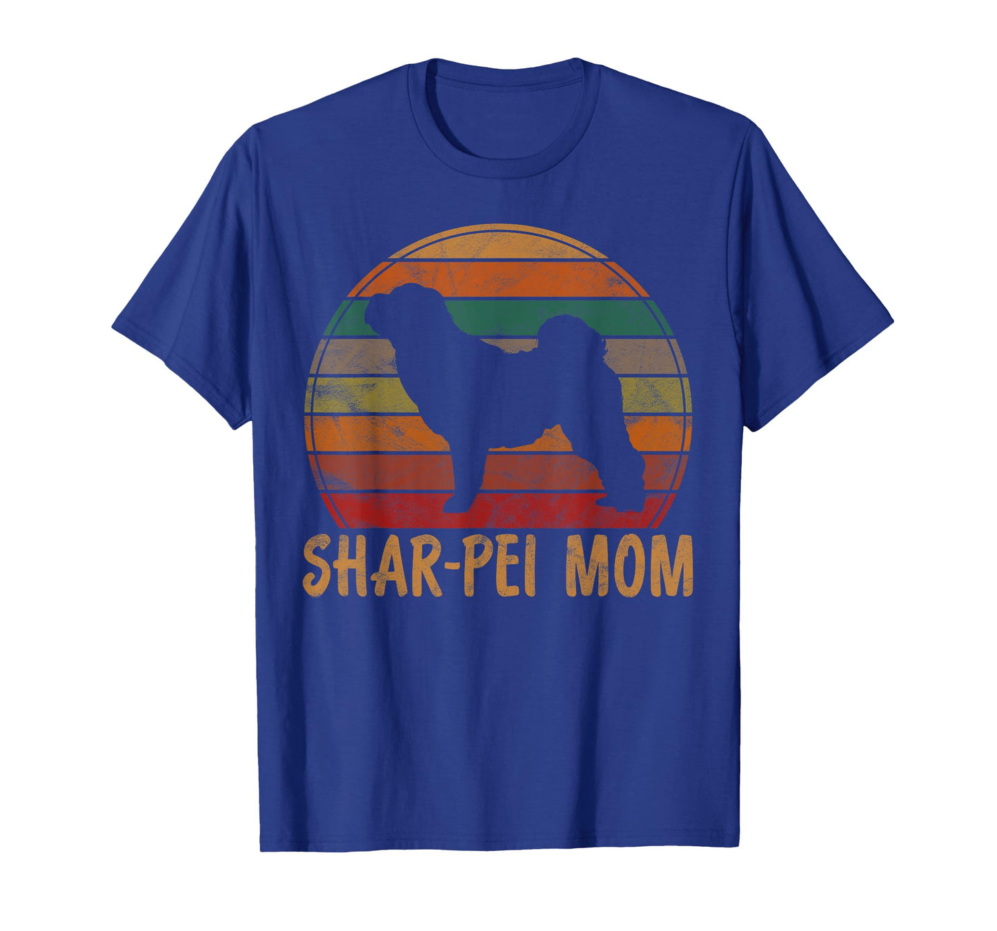 Retro Shar-Pei Mom Gift Sharpei Dog Owner Mother Pet Mama T-Shirt for Men Women Girls Kids