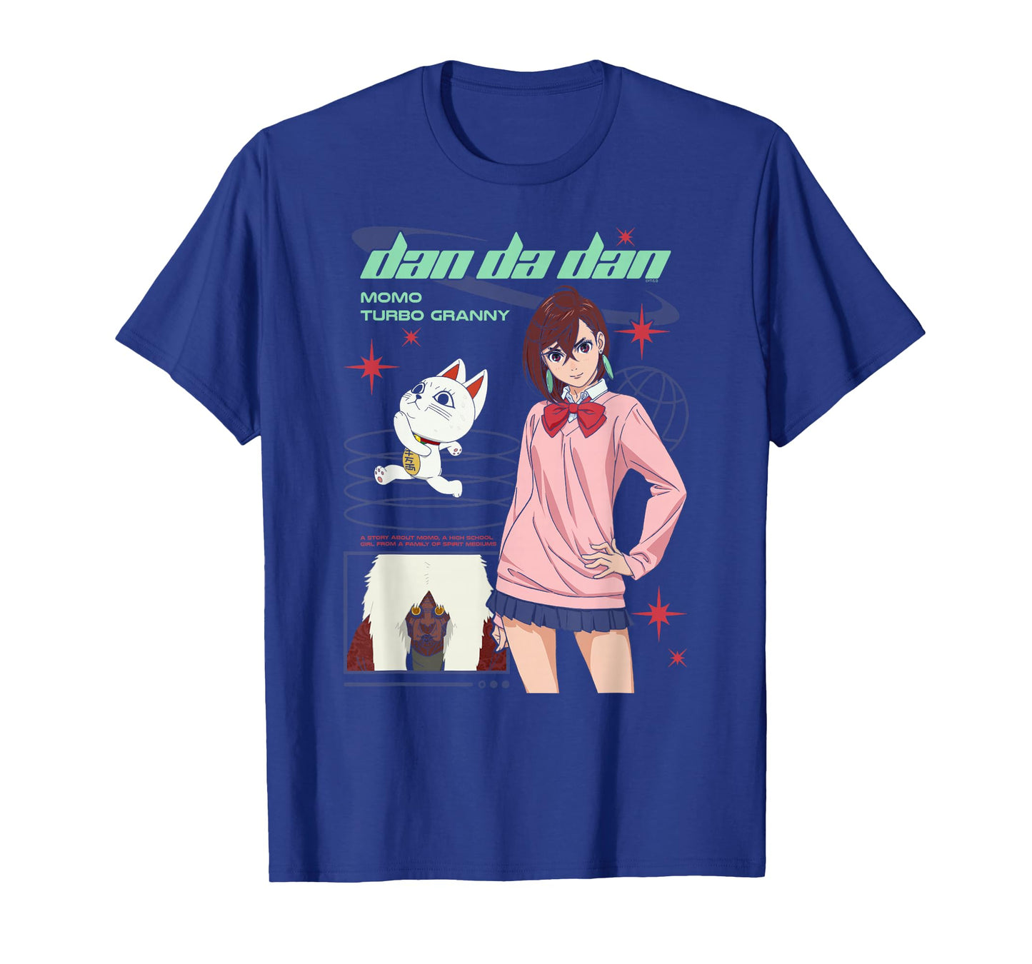 Dan Da Dan Momo and Turbo Granny Y2K Style Anime T-Shirt
