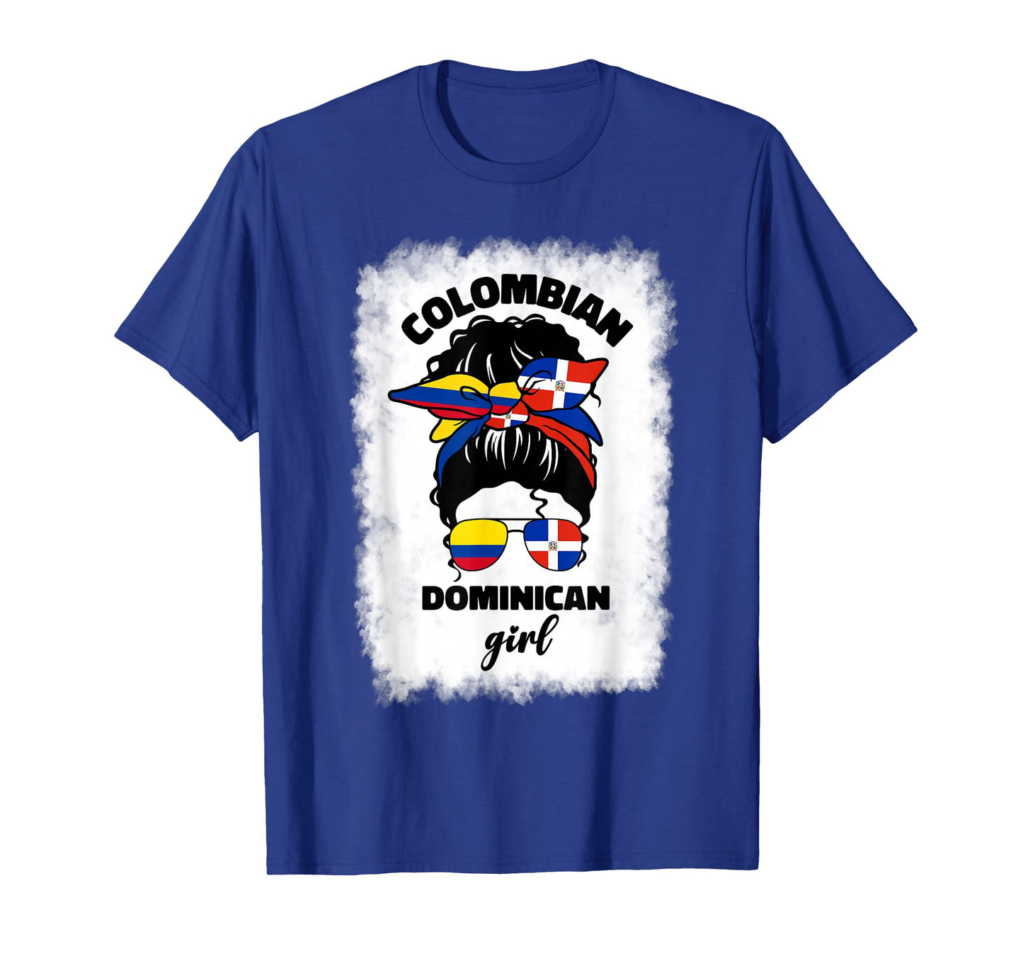 Half Dominican And Colombian Colombia Flag Girl Girls Mix T-Shirt