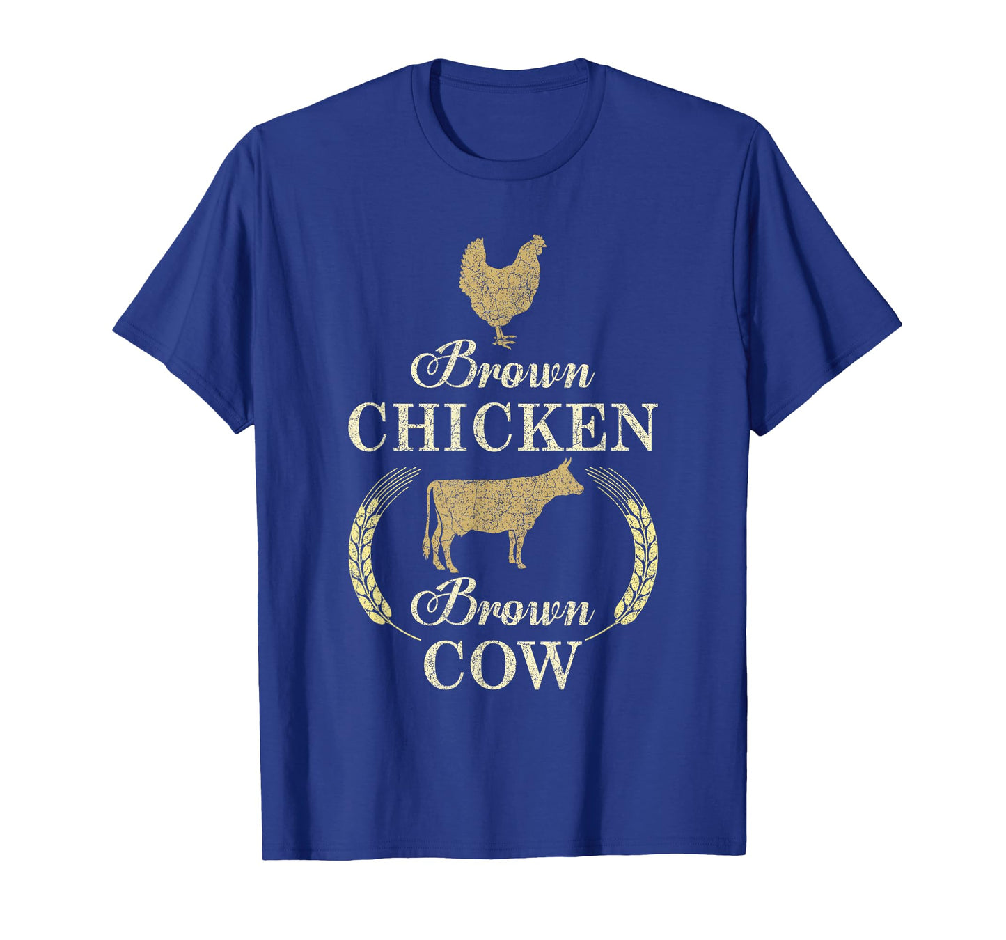Brown Chicken Brown Cow Animals Lover Farmer T-Shirt