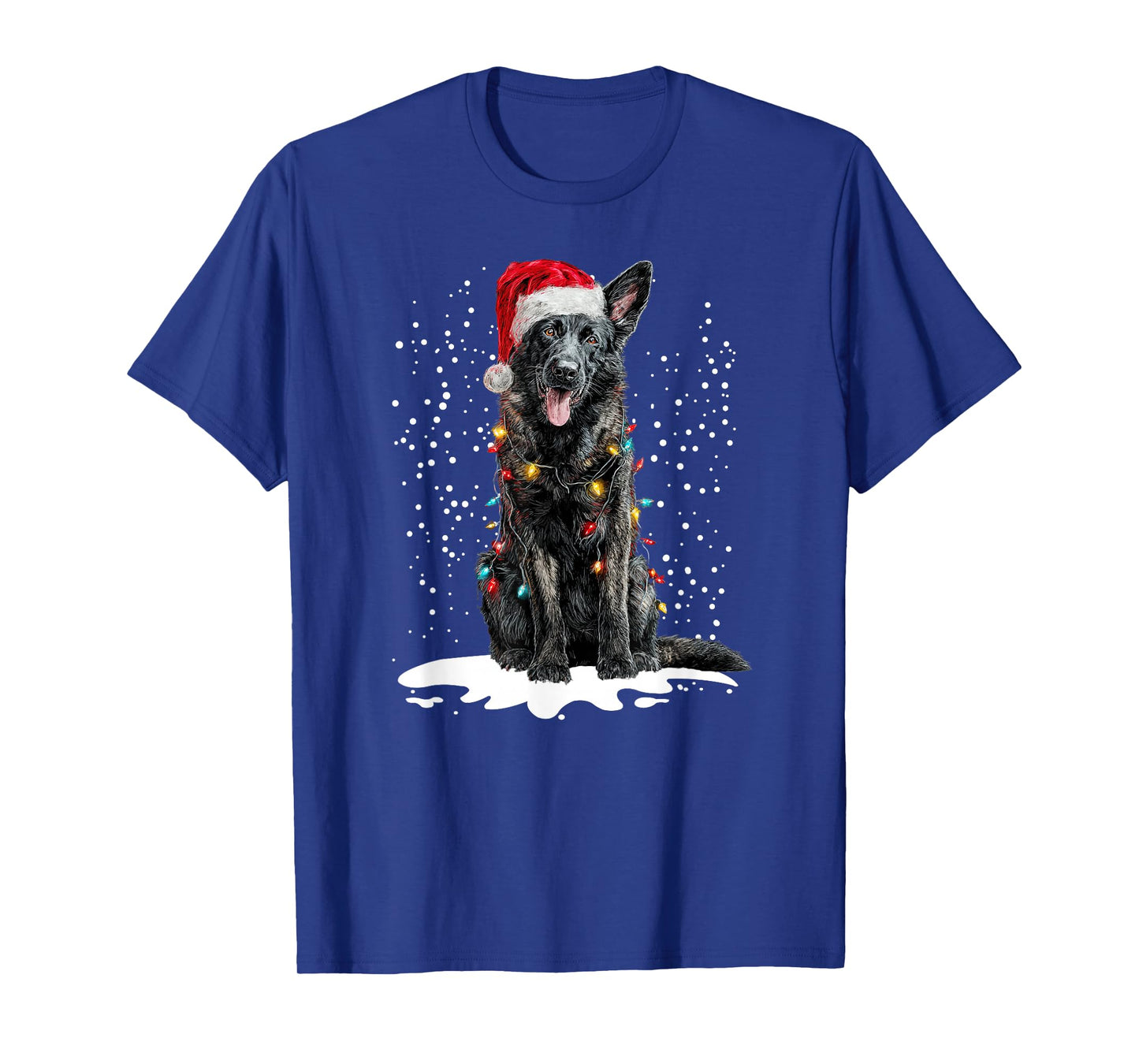 Dog Xmas Men Women Favorite German Shepherd Christmas T-Shirt