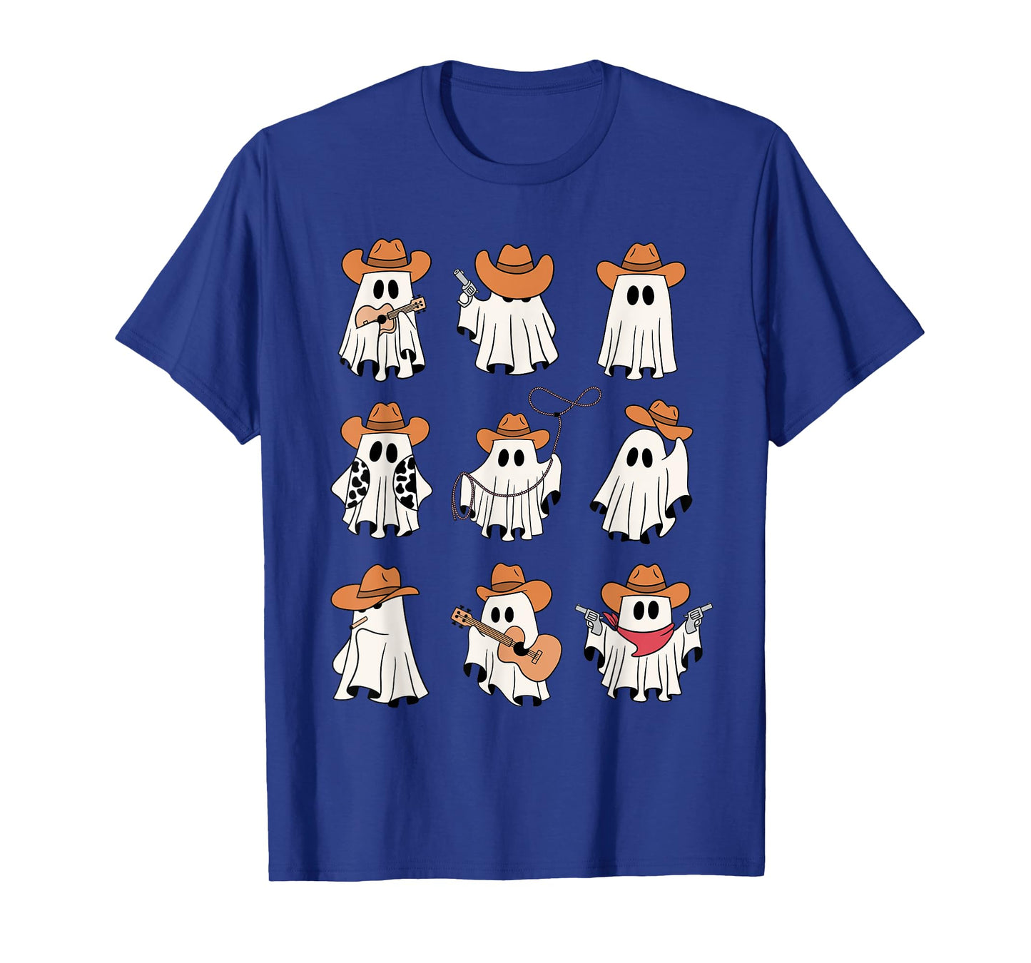 Cowboy Ghost Halloween Ghoul Design Funny Cowgirl Cowboy T-Shirt