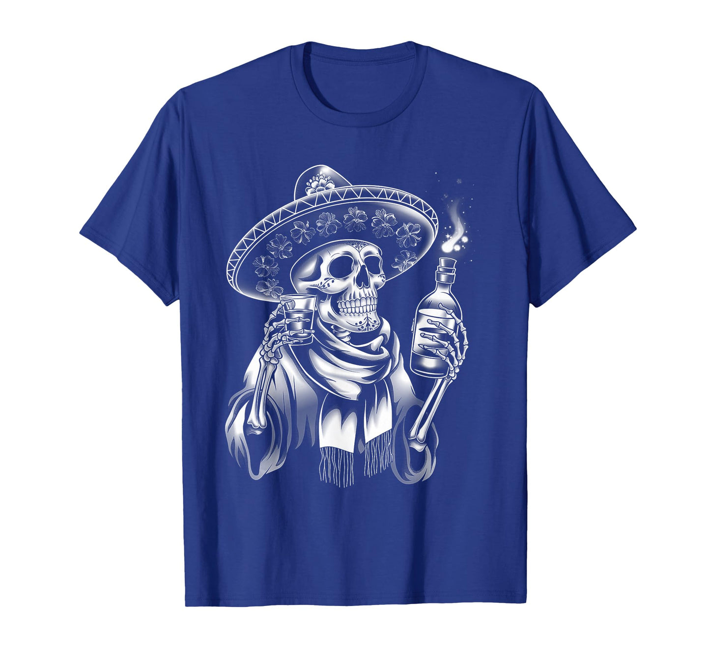 Mexico Vintage Skeleton Tequila Dia De Los Muertos Mexican T-Shirt