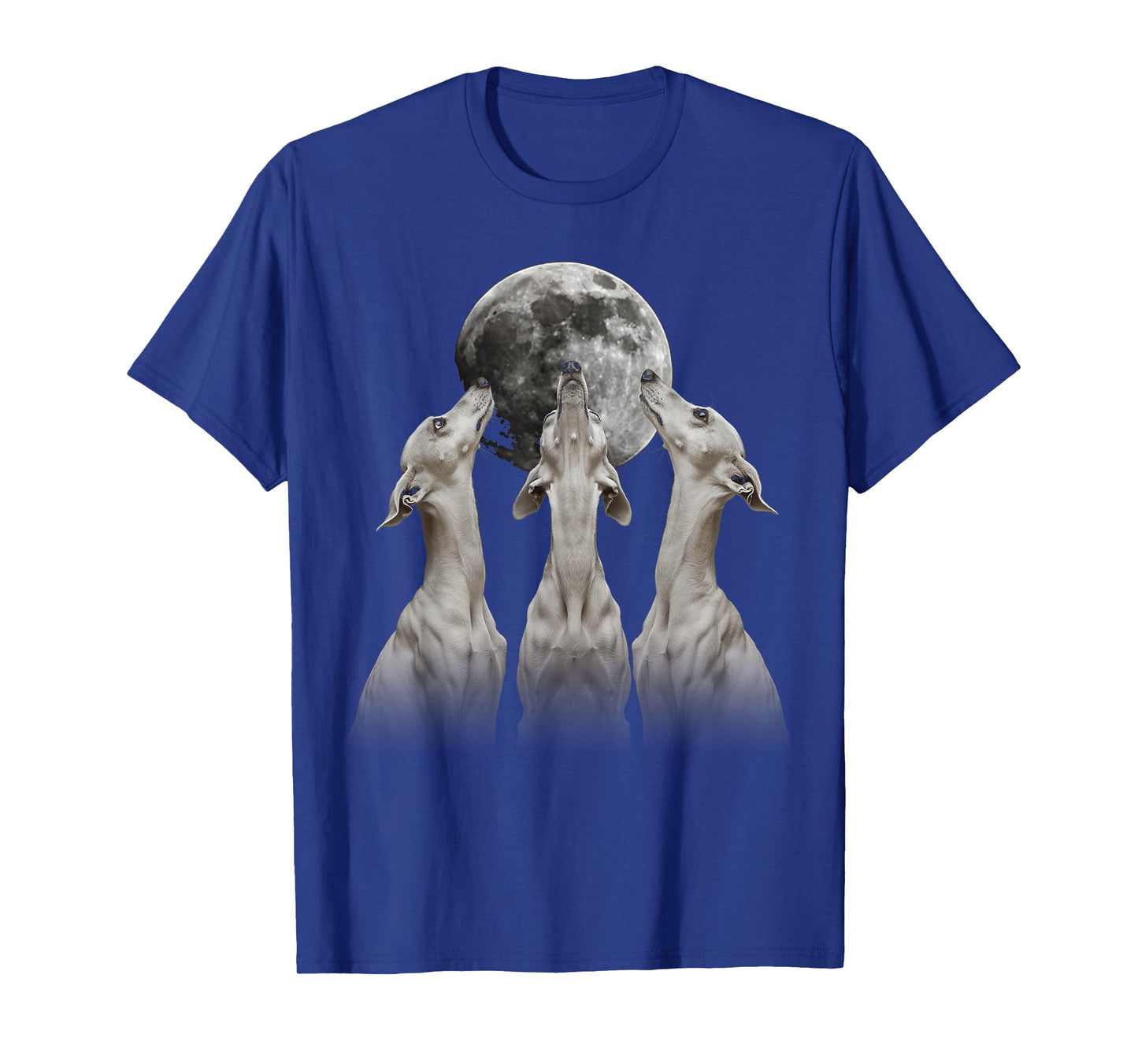 Italian Greyhound Dog Howling Moon T-Shirt