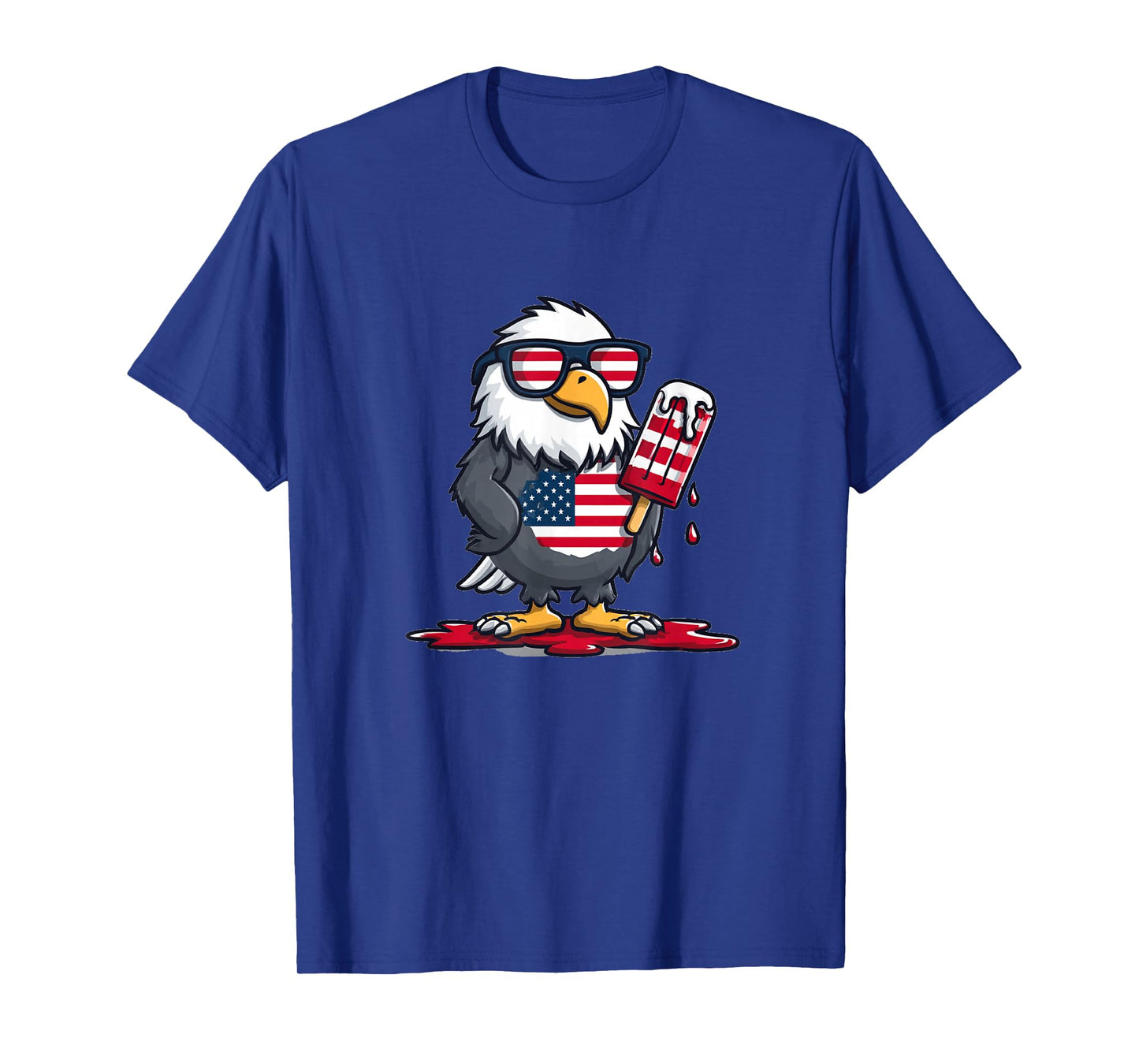 Summer Eagle with Patriotic Popsicle Costume T-Shirt