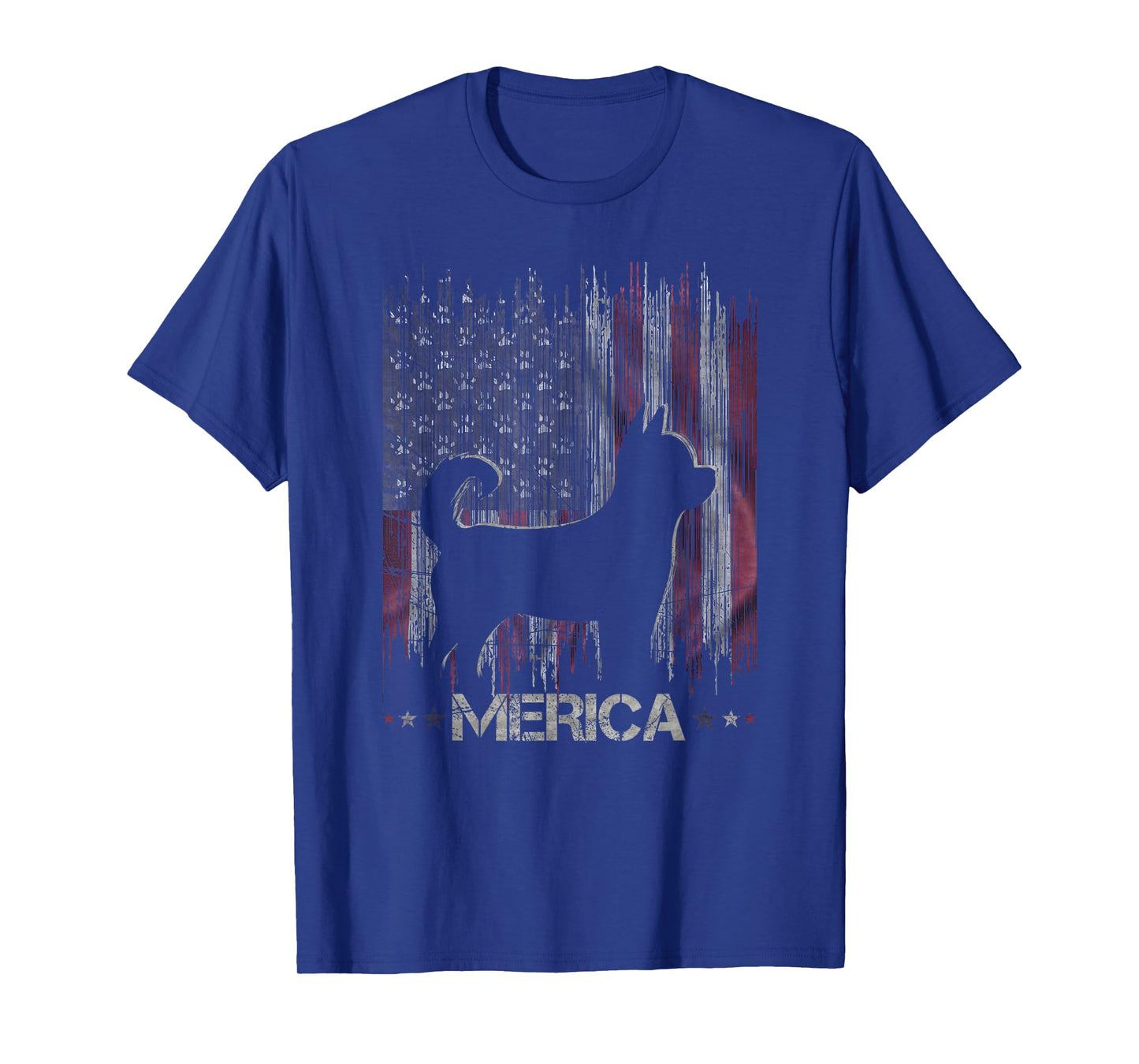 Vintage Chihuahua Dog, Merica Chihuahua Dog USA Flag T-Shirt for Men Women Kids