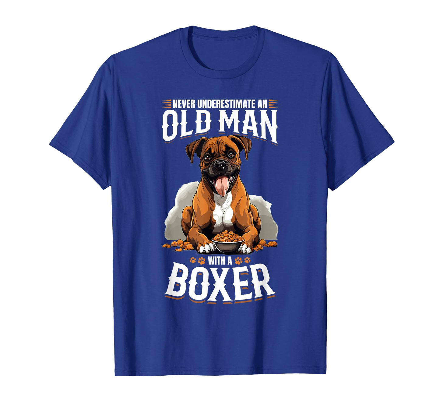 Boxer Dog Breed Pet - Never Underestimate an Old Man T-Shirt