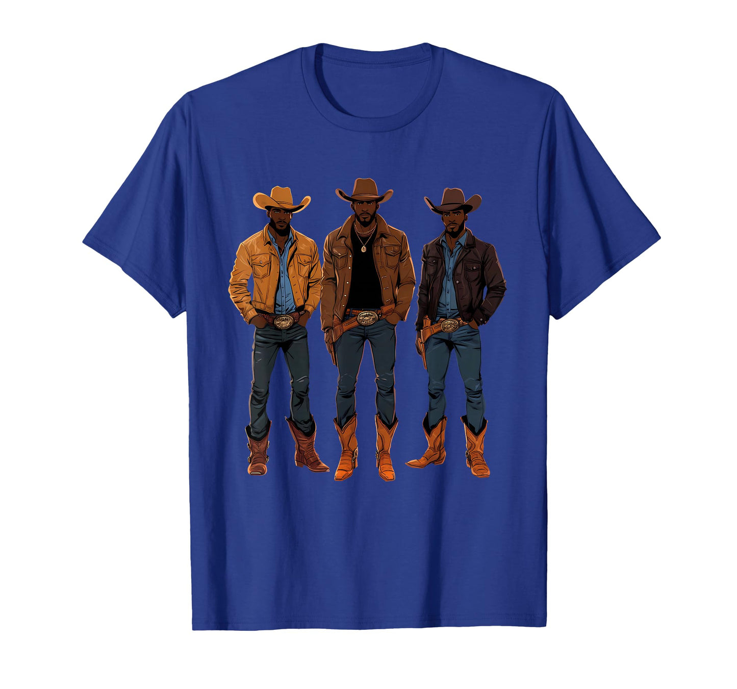 Black African American Cowboy Western Country Texas Rodeo T-Shirt
