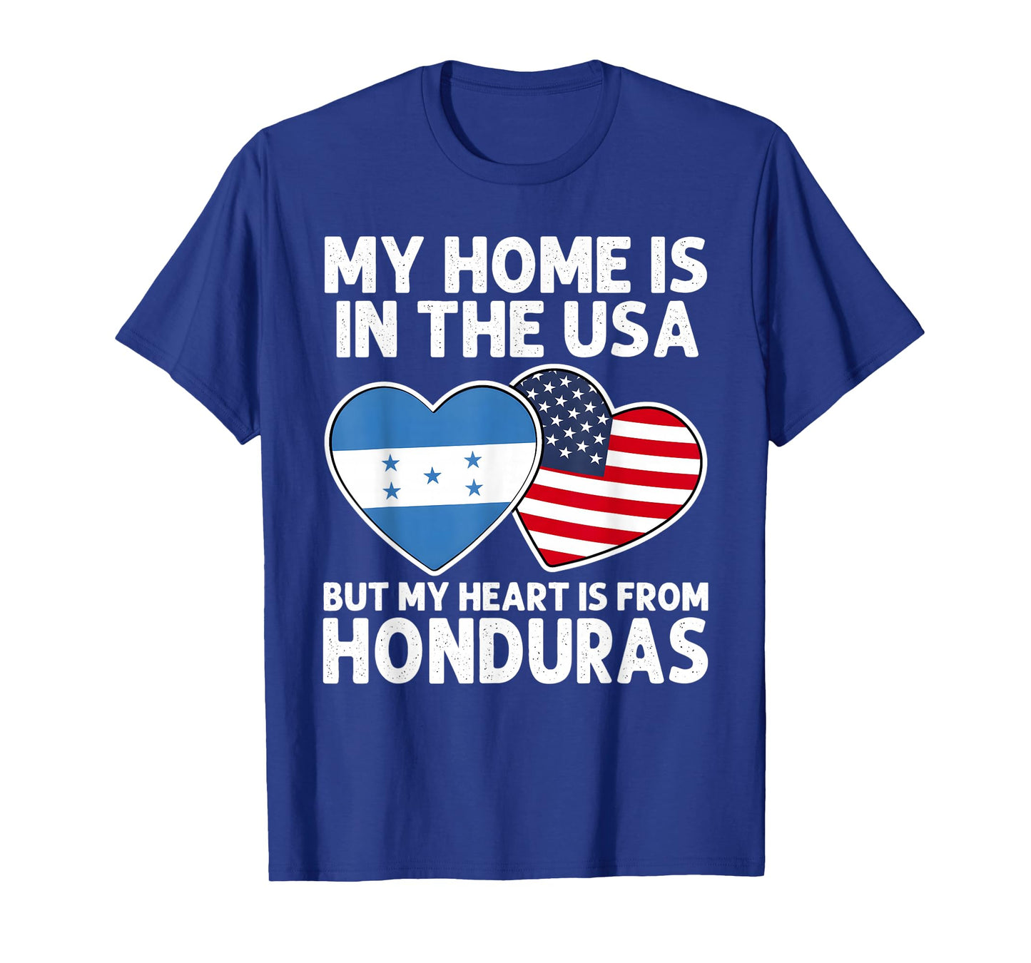 My Home USA My Heart Honduras Honduran American Pride Flag T-Shirt