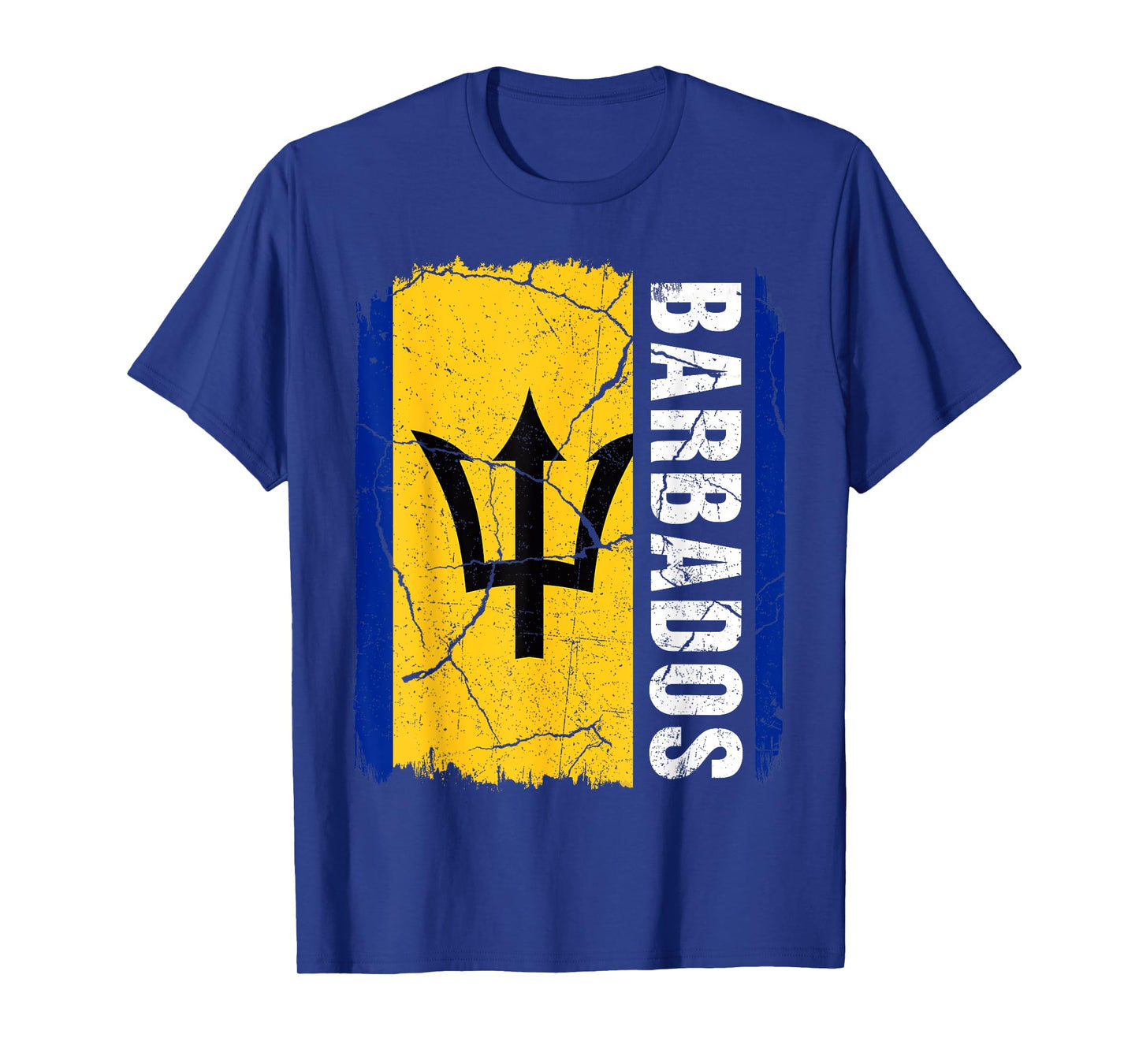 Vintage Barbadian Flag Barbados Pride Roots Heritage T-Shirt