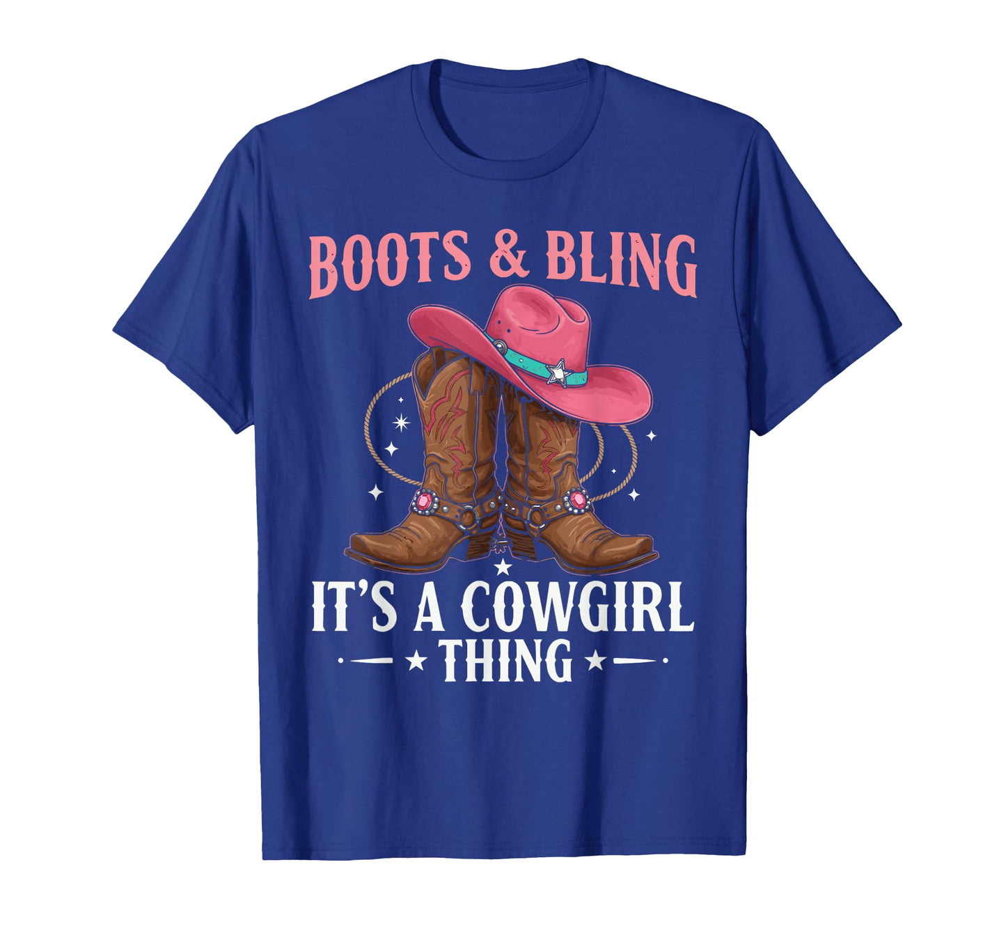 Howdy Western CountryRodeo Boots & Bling its a Cowgirl Thing T-Shirt