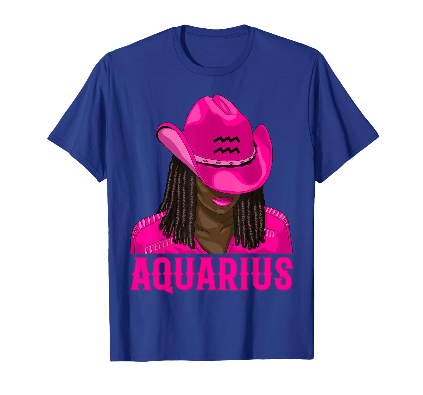 Aquarius Western Cowgirl African American Black Women T-Shirt