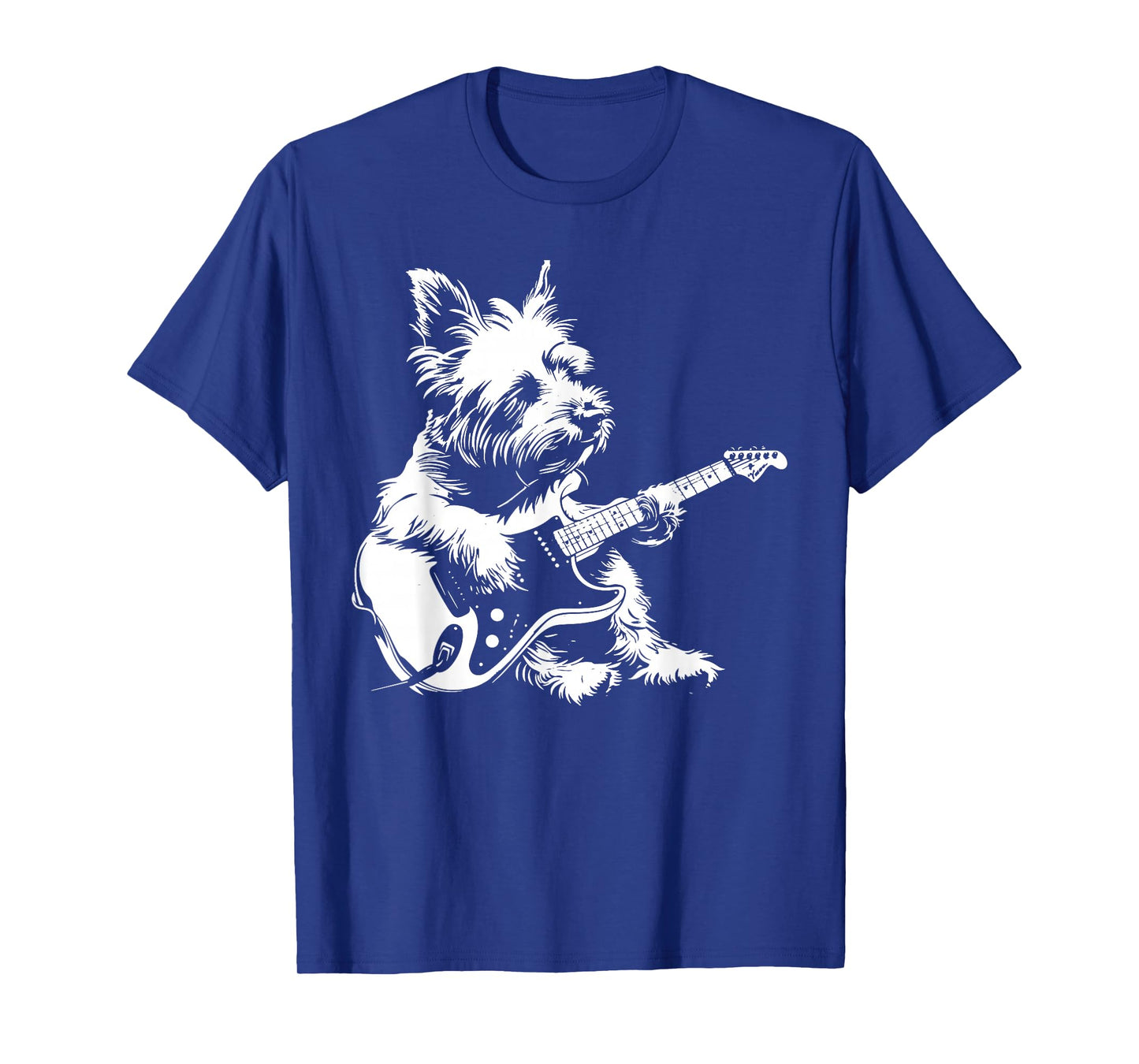 Dog Guitarist Guitar - Westie Dad Mom T-Shirt