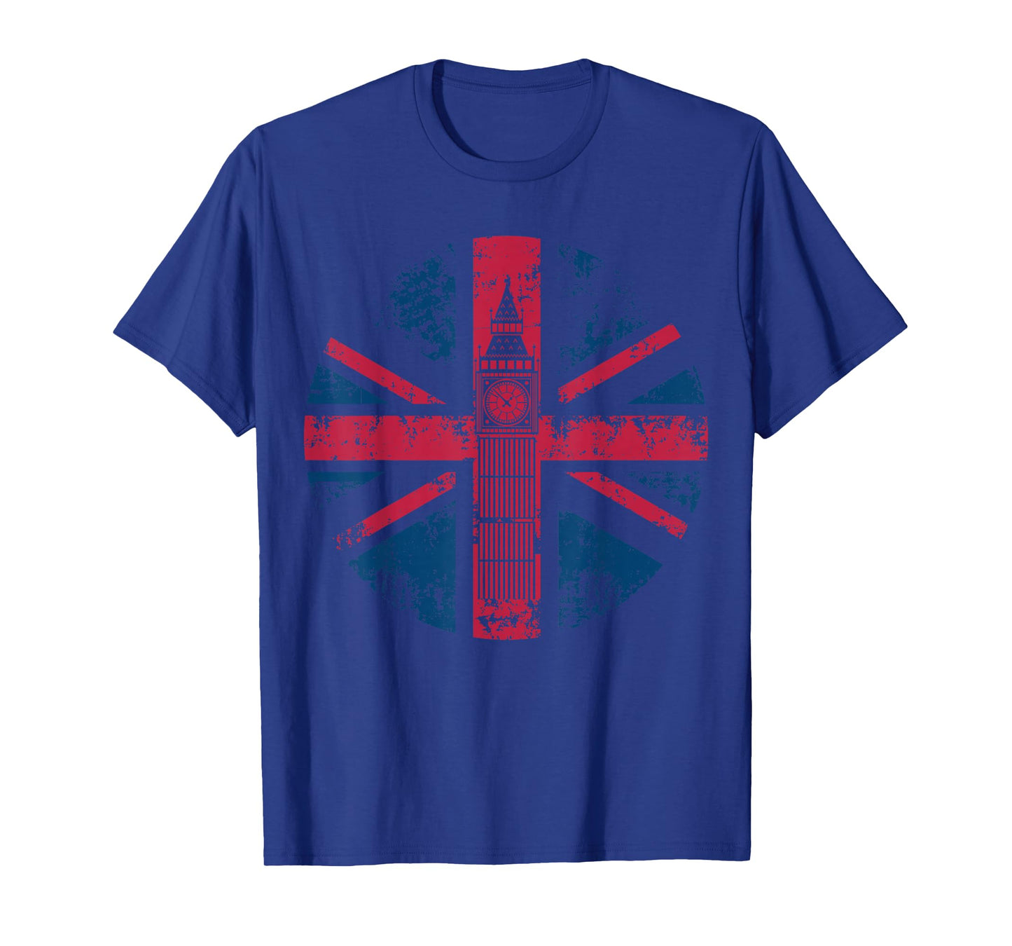 London Big Ben Union Jack Vintage UK Flag British Gift T-Shirt