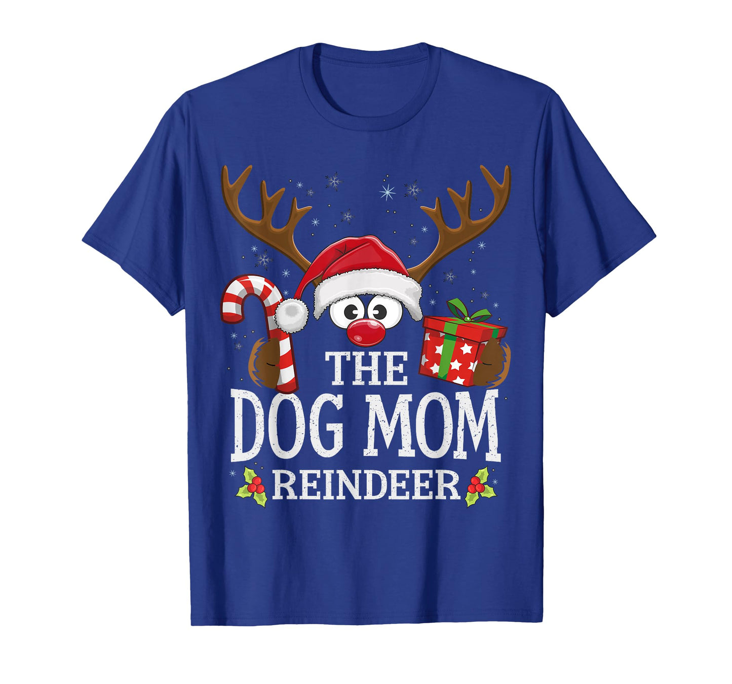 Christmas Matching The Dog Mom Reindeer Family T-Shirt for Men Women