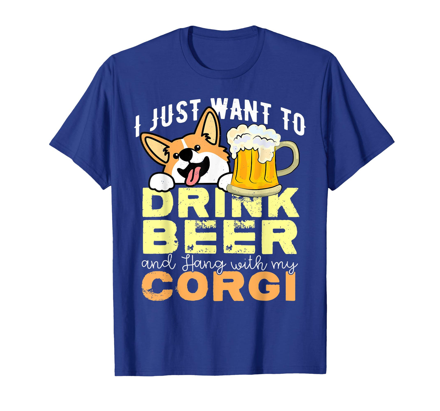 Corgi Dad Shirt Funny Father's Day Dog Lover Gift Beer Men Women T-Shirt
