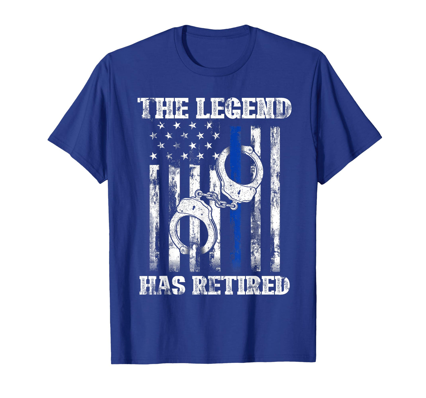 Retired Law Enforcement Officer Thin Blue Line Police T-Shirt