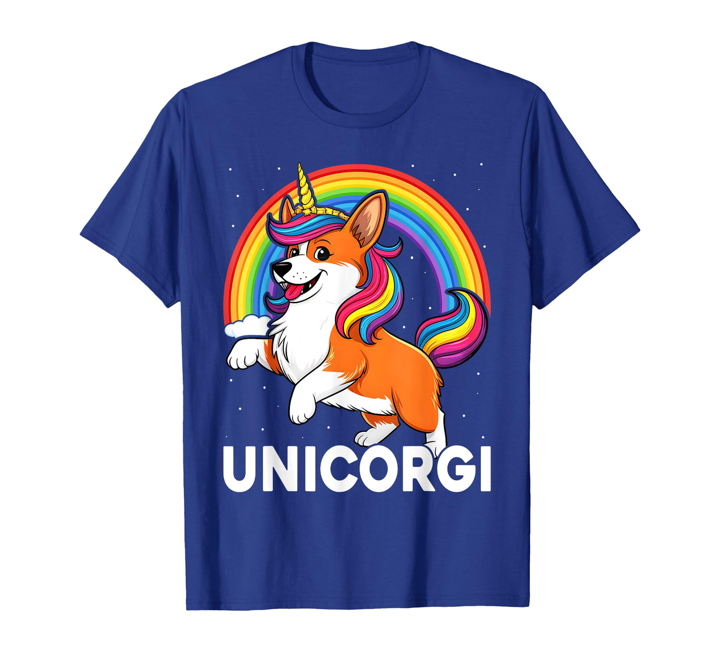 Funny Welsh Corgi Unicorn Unicorgi Cute Halloween Costume T-Shirt