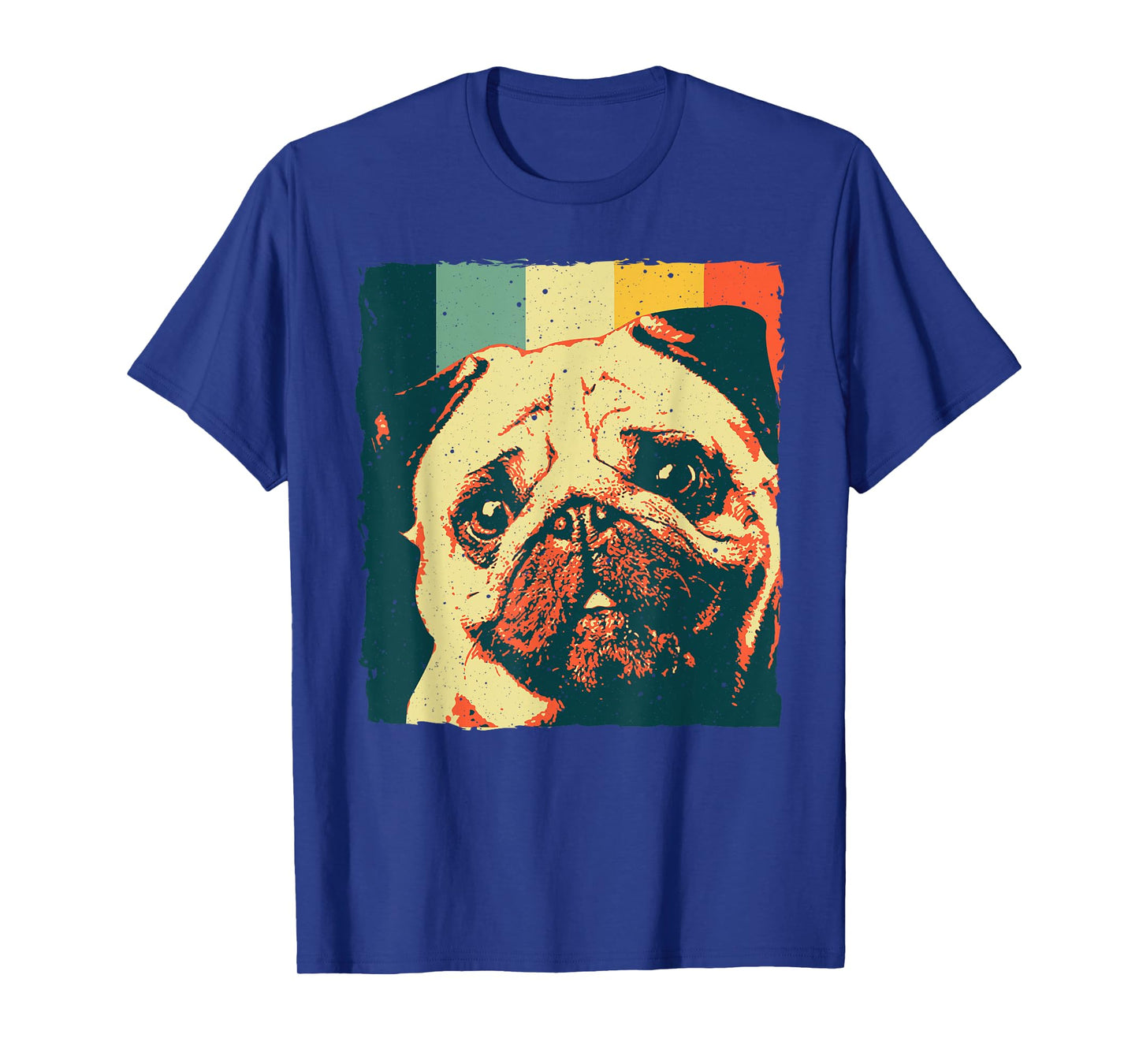 Cool Pug For Men Women Black Pug Dog Lovers Vintage 80s 90s T-Shirt