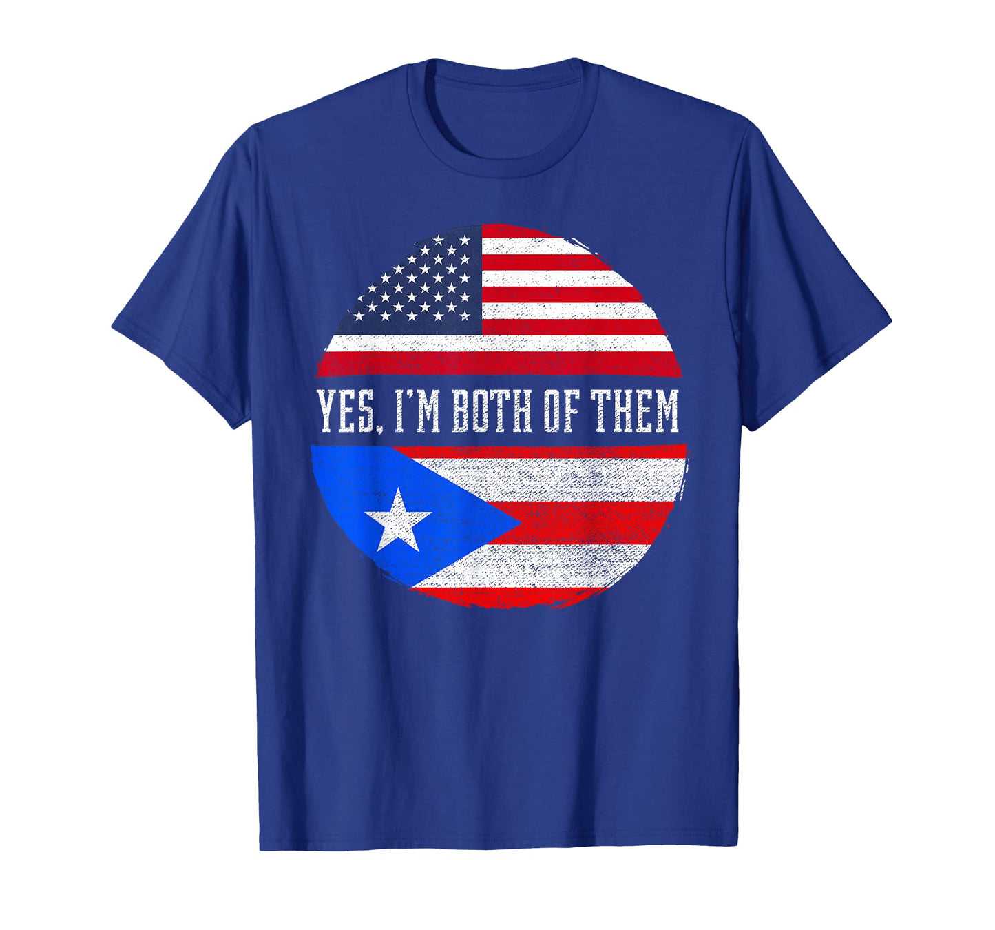 Half American Half Puerto Rican USA Flag Puerto Rico DNA T-Shirt