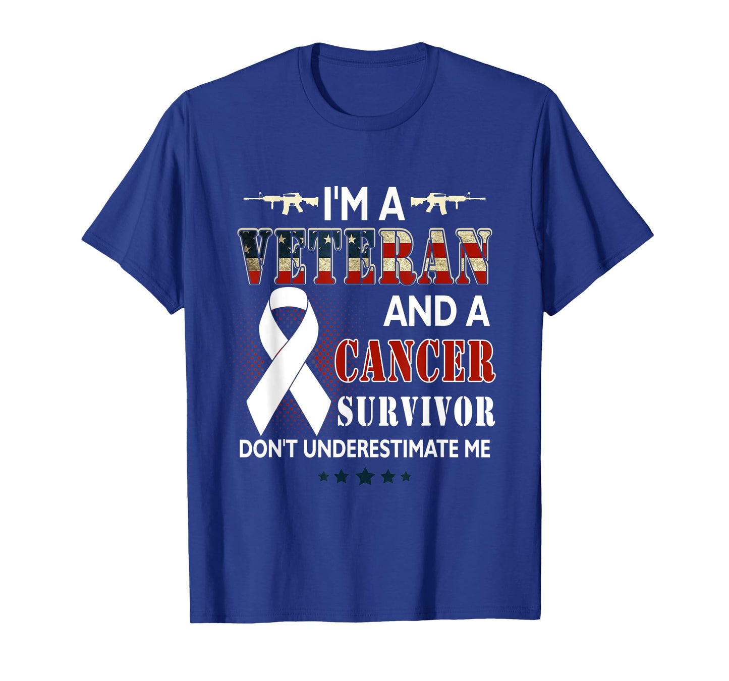 I'm A Veteran And A Cancer Survivor Don't Underestimate Me T-Shirt