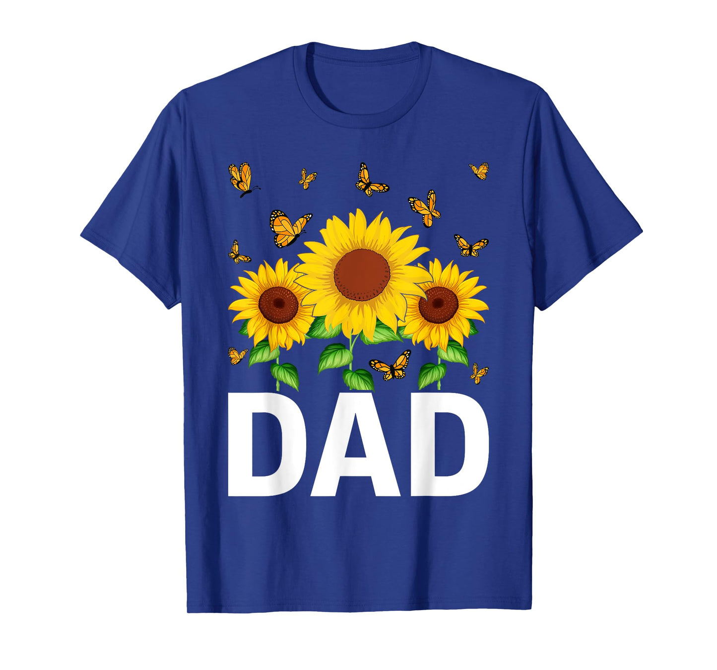 Summer Vintage Yellow Sunflower Graphic Sunflower Dad T-Shirt
