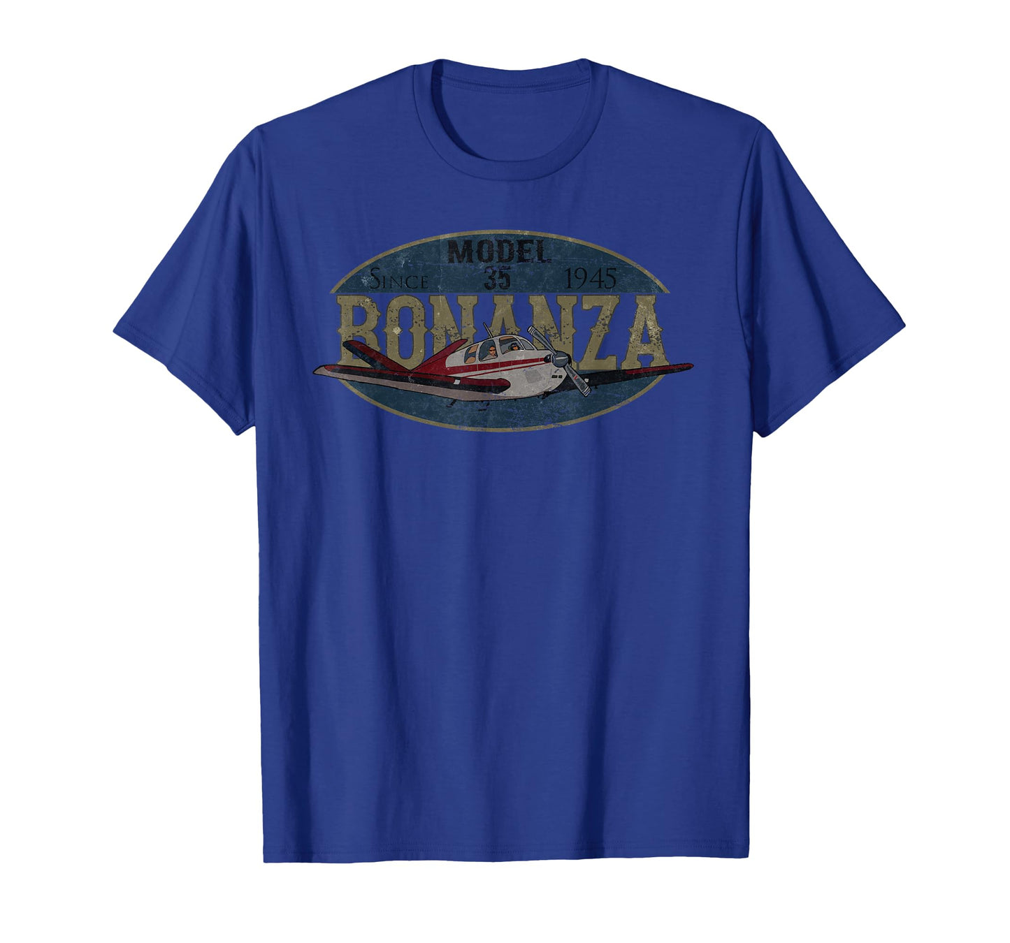 Model 35 Bonanza Since 1945 Retro Vintage Airplane T-shirt T-Shirt