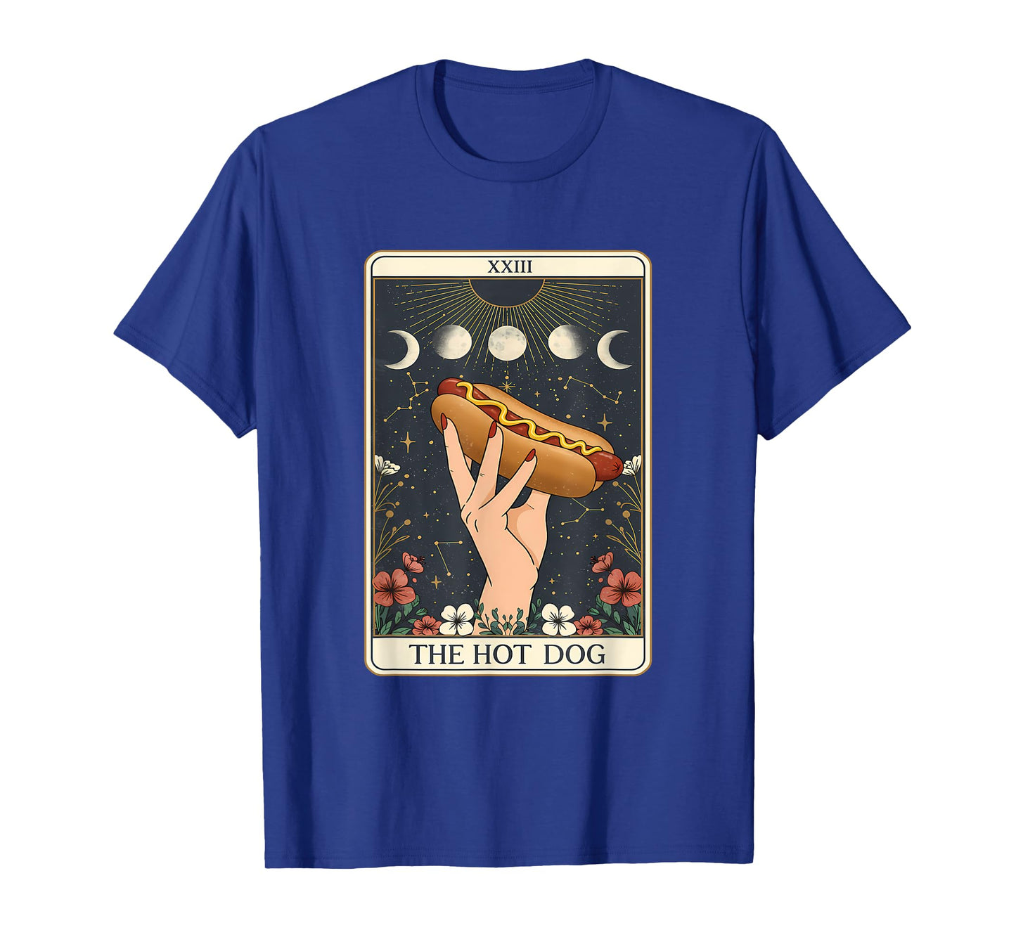 The Hot Dog Tarot Card Funny Mystic Food Humor Graphic T-Shirt
