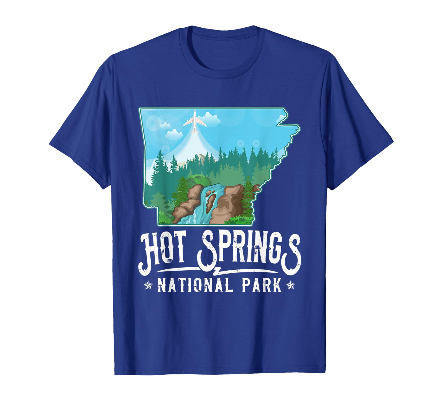 Retro Funny Vintage Hot Springs Women Men Arkansas AR Lover T-Shirt