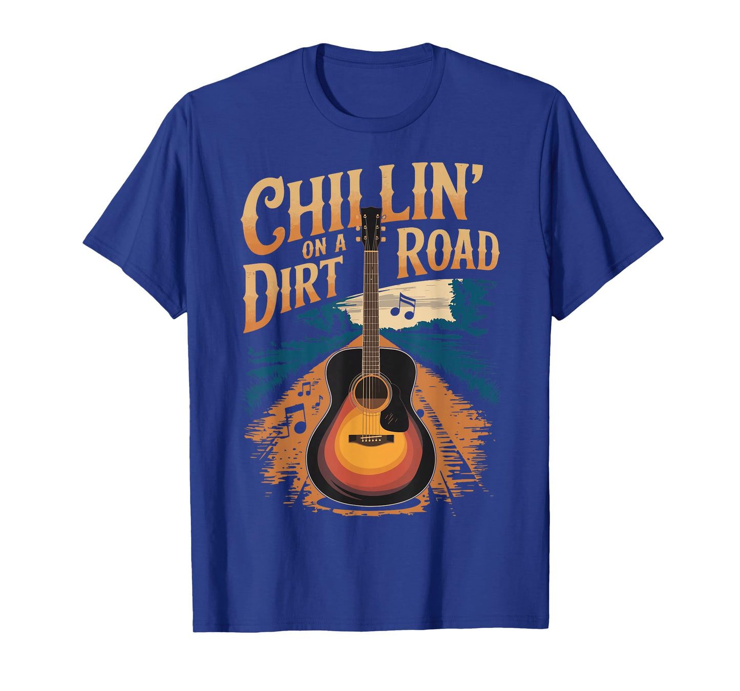 Western Cowboy Chillin On A Dirt Road Country Music T-Shirt