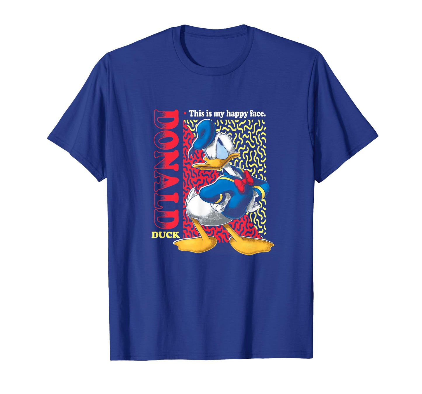 Disney Mickey And Friends Donald Duck Classic Happy Face T-Shirt