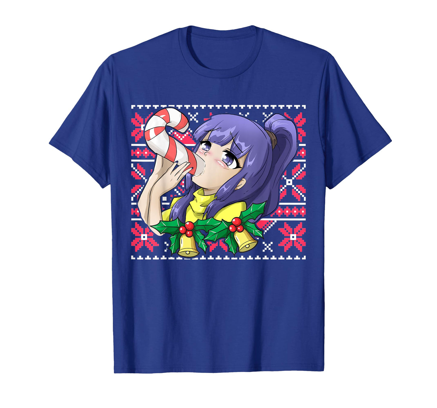 Ugly Christmas Otaku Ahegao Christmas Ecchi Etchi Hentai T-Shirt