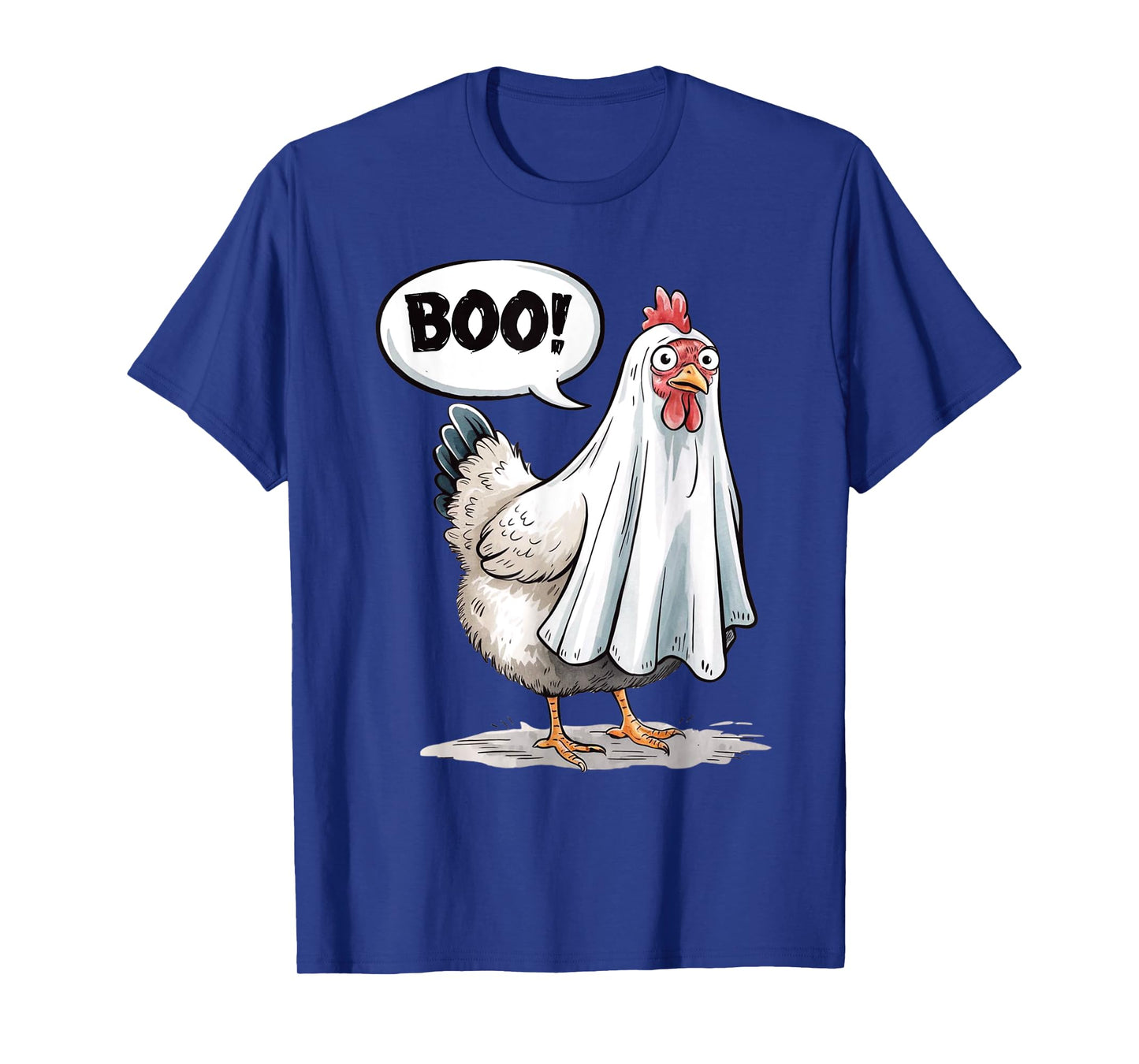 Funny Halloween Chicken Boo Spooky Chicken Halloween Costume T-Shirt