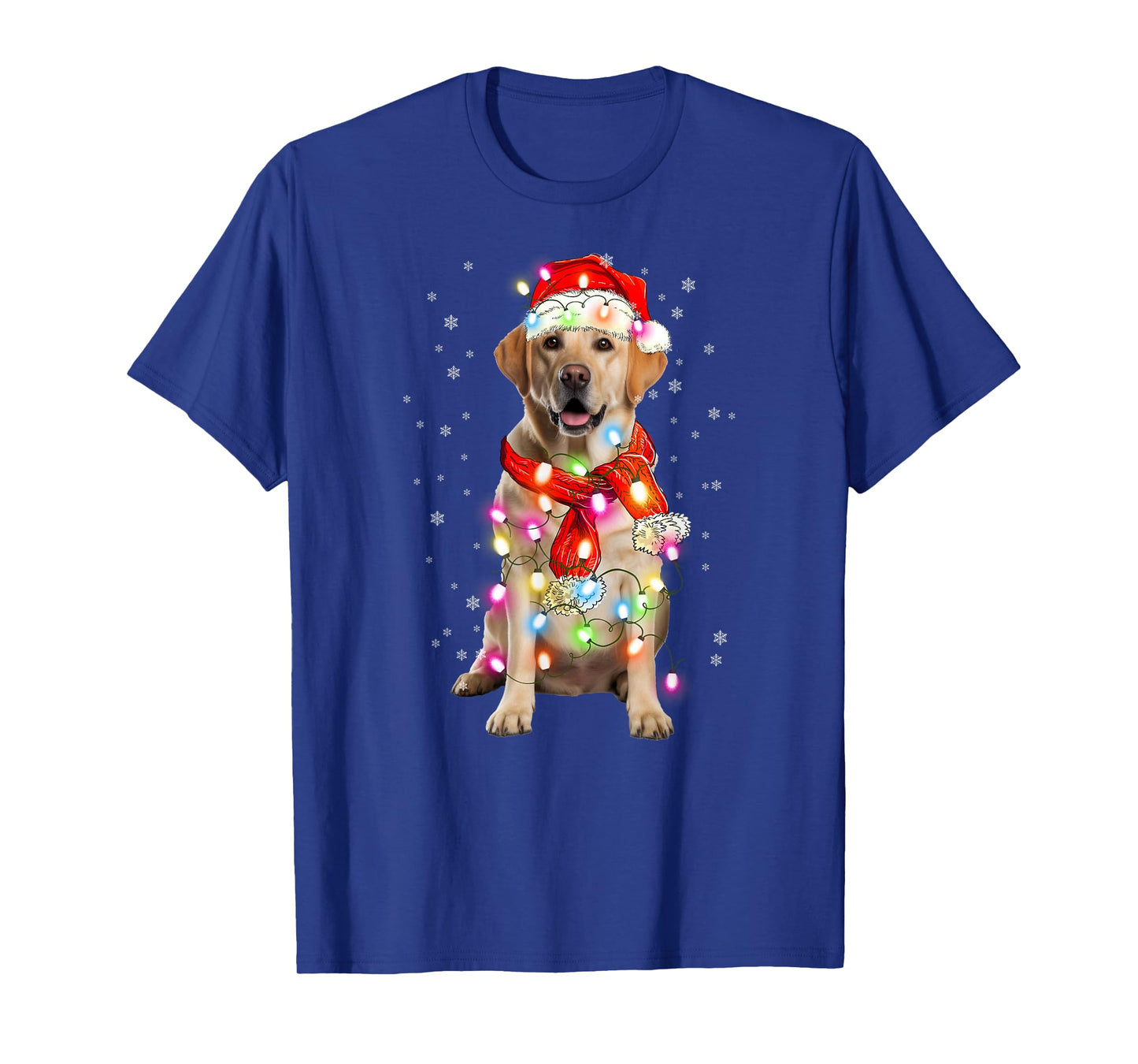 Labrador Retriever Dog Santa Clause Hat Xmas Christmas T-Shirt