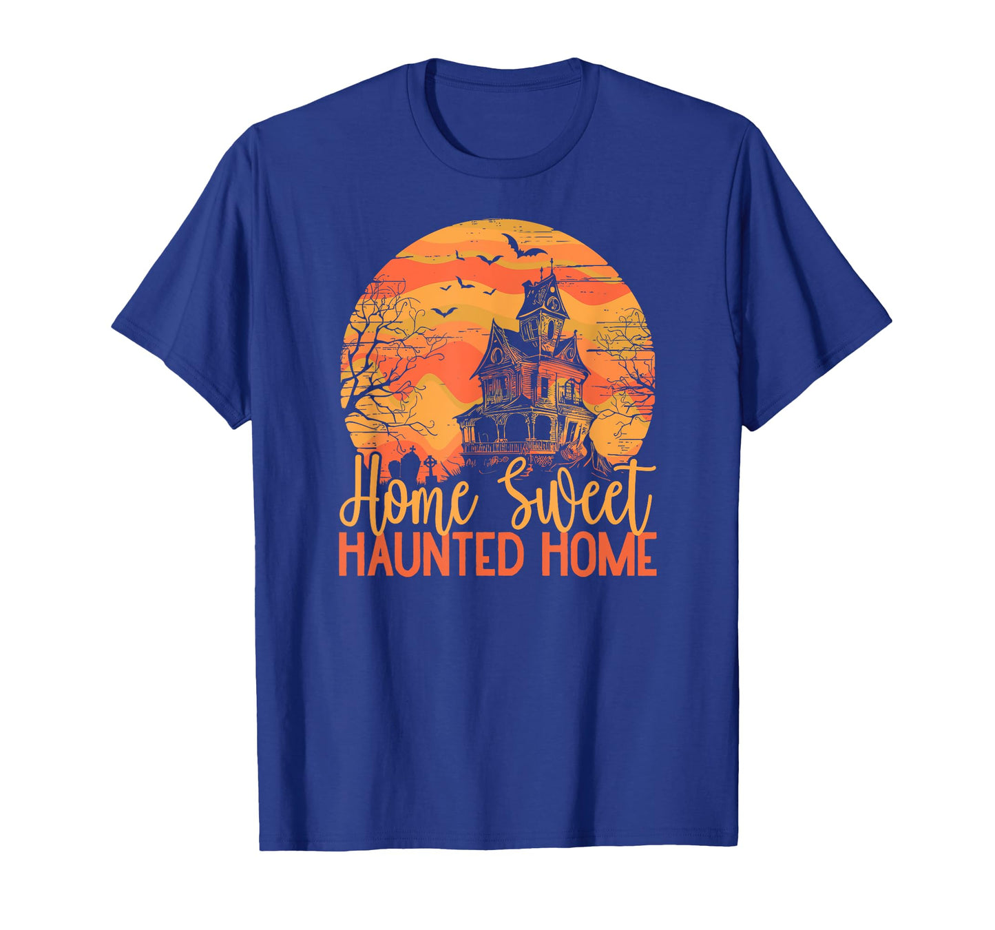 Halloween Home Sweet Haunted Home Spooky Full Moon T-Shirt