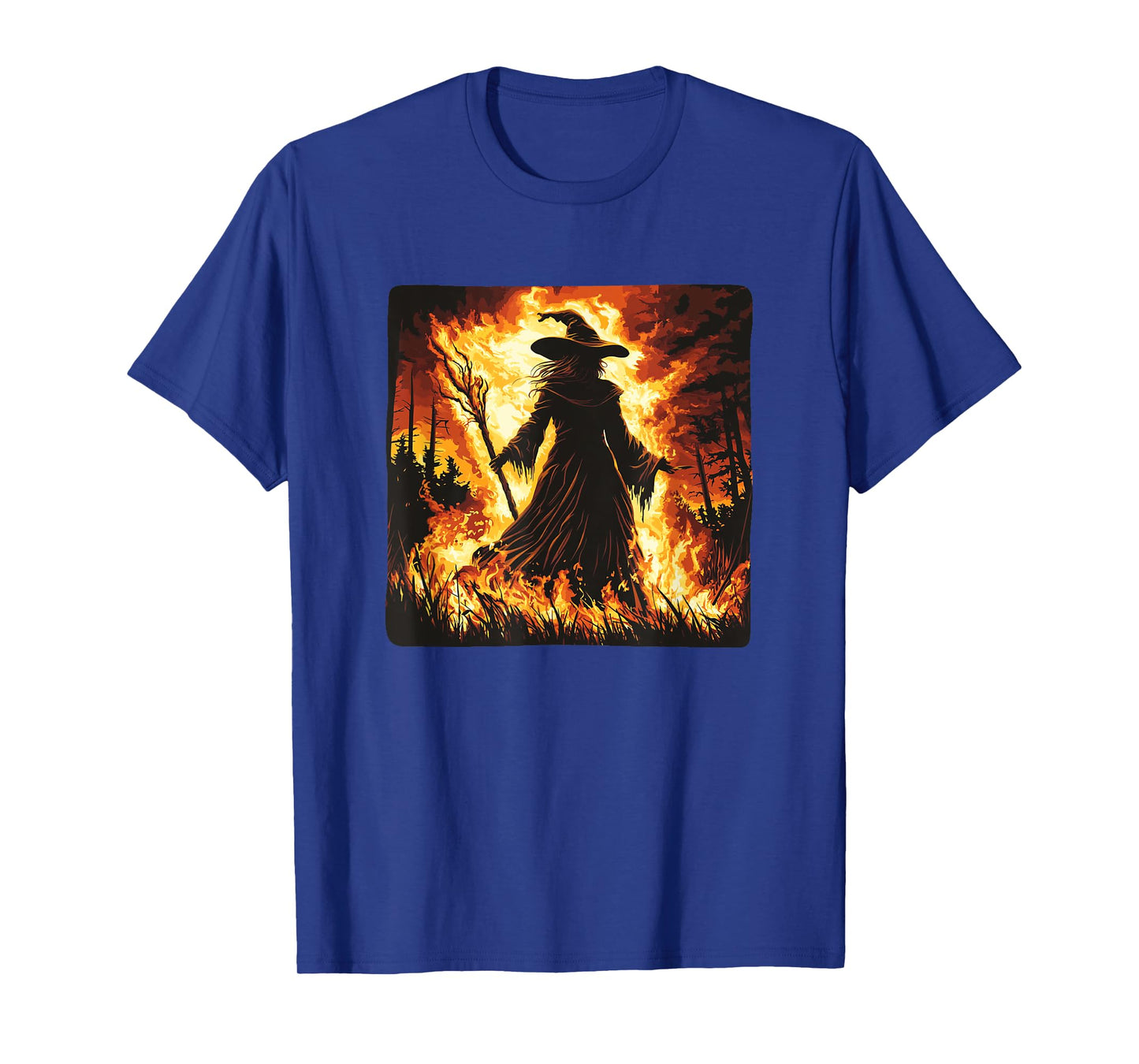 Mystical Fires and a Witch’s Magic on Walpurgis Night T-Shirt
