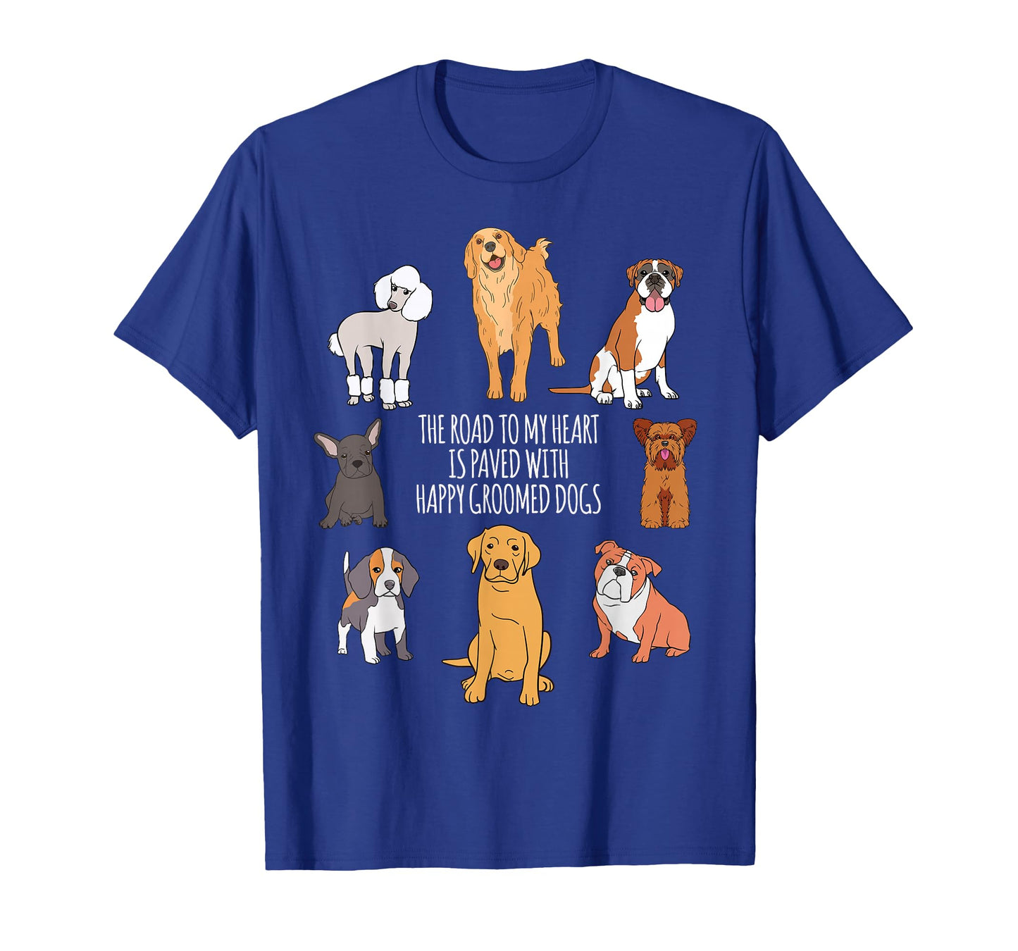 Fun Cute Dog Grooming Groomer T-Shirt Small